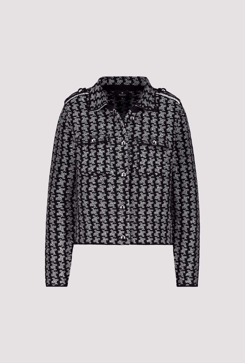 Stylish houndstooth cardigan women
