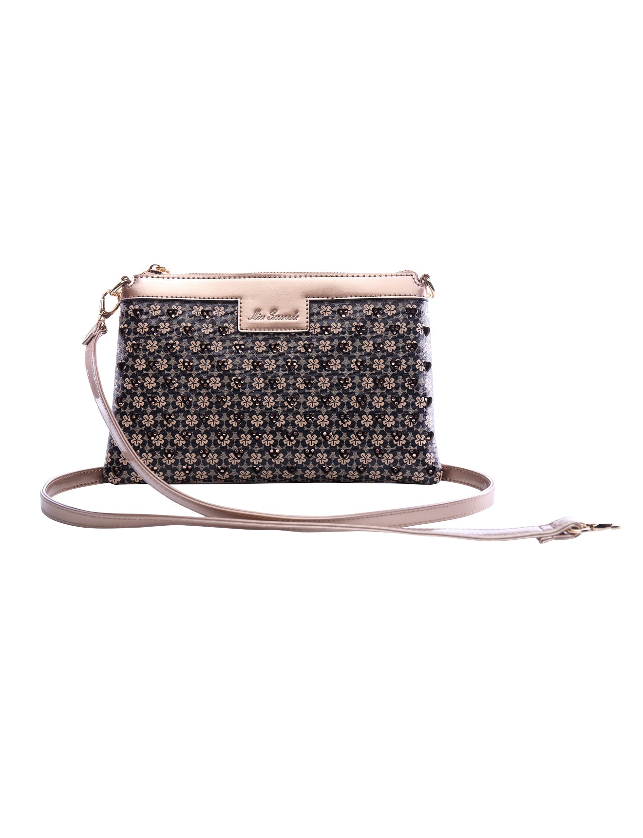 Monogram Floral Crossbody Sling Bag | Adjustable Strap Casual Luxury Bag Australia