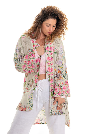 Angel finch willa shirt | floral print longline shirt