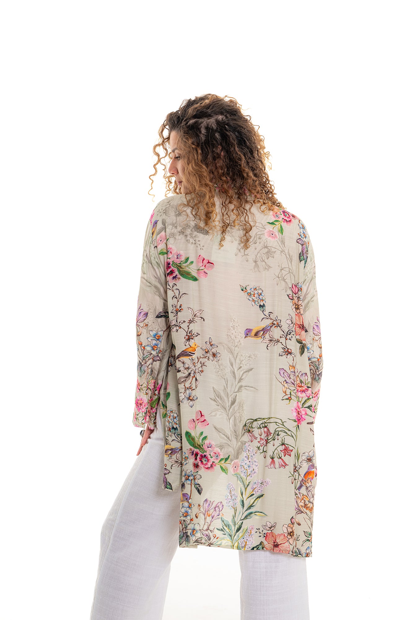 Angel finch willa shirt | floral print longline shirt