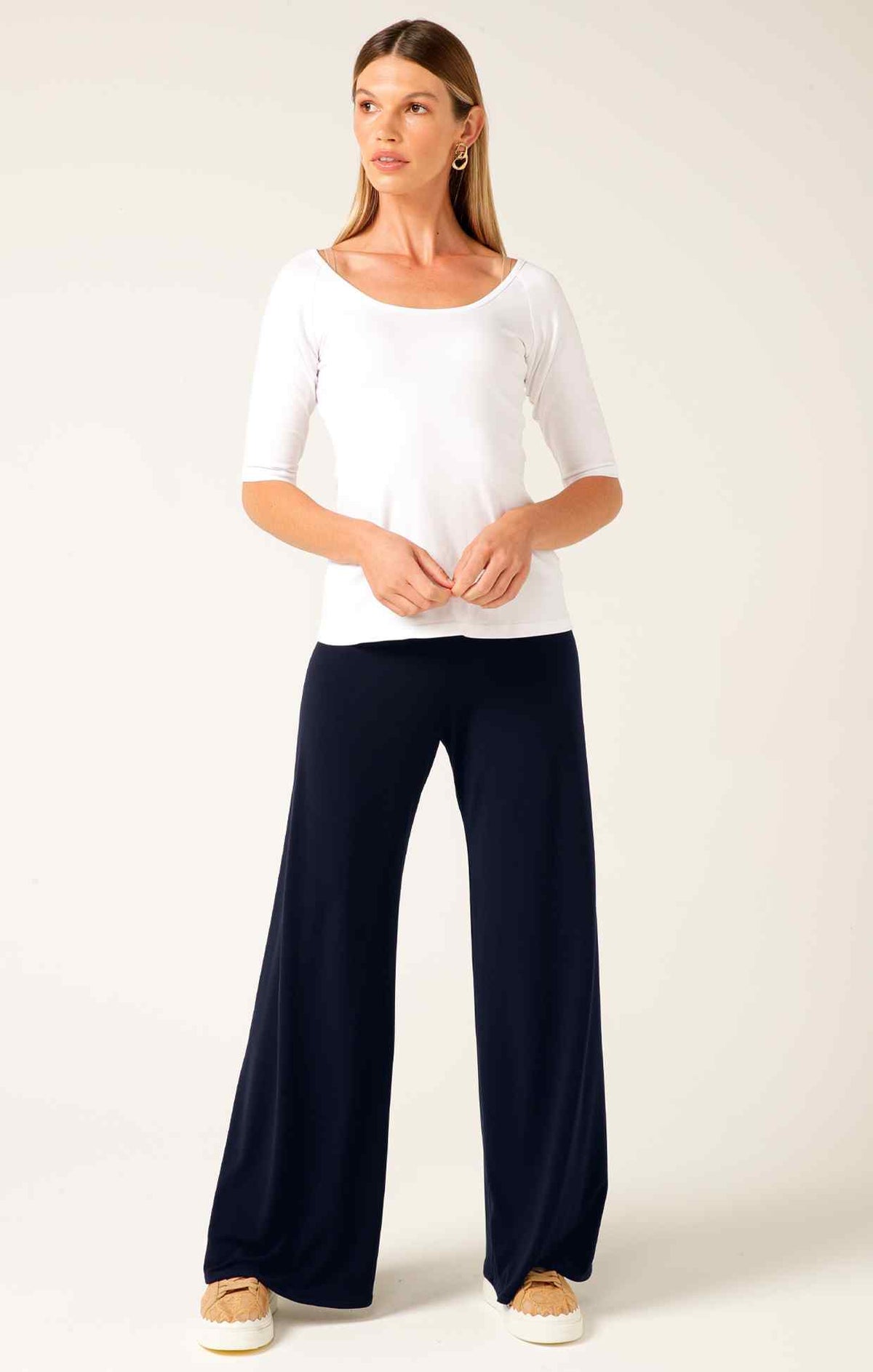 3/4 Sleeve Top In White by Sacha Drake - image 5
