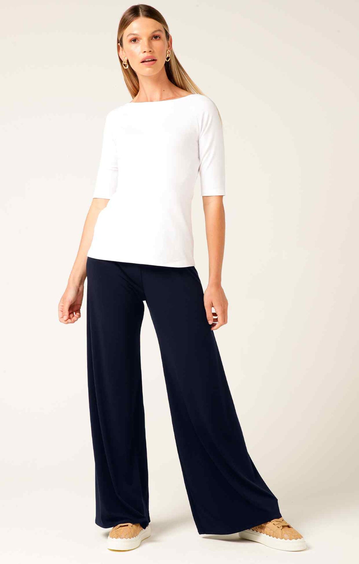 3/4 Sleeve Top In White by Sacha Drake - image 7