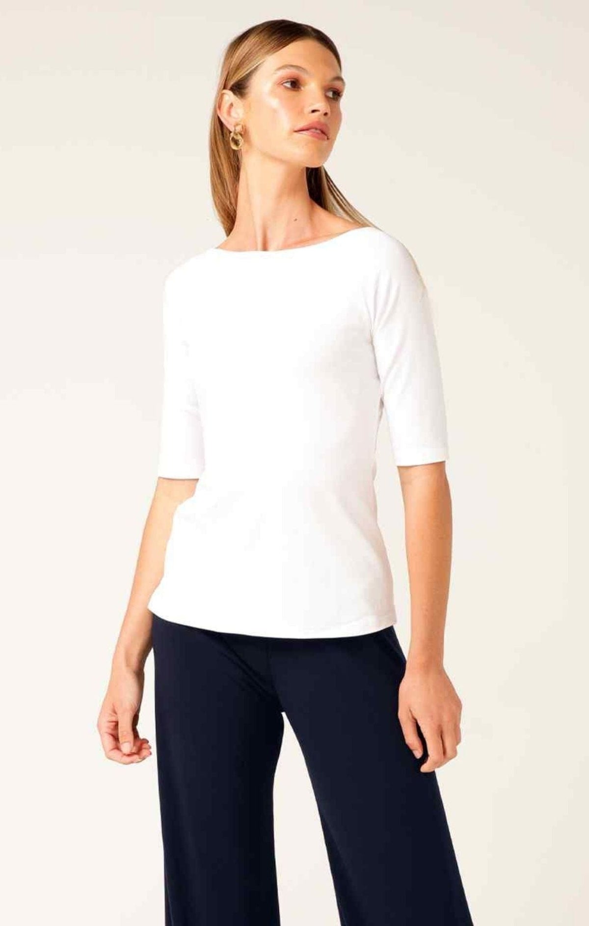 3/4 Sleeve Top In White by Sacha Drake - image 4