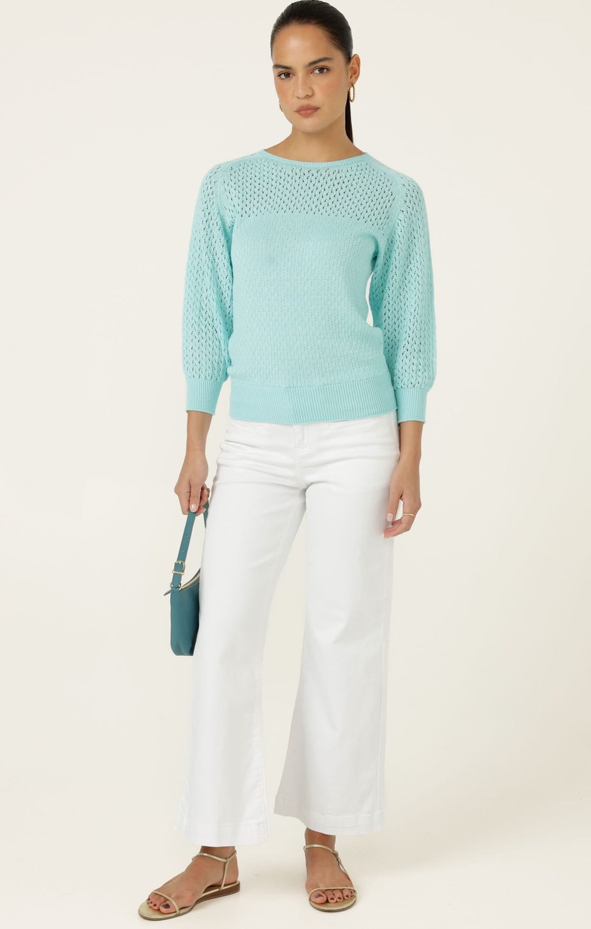 Freya Wide Leg Jean In White by Sacha Drake - image 2