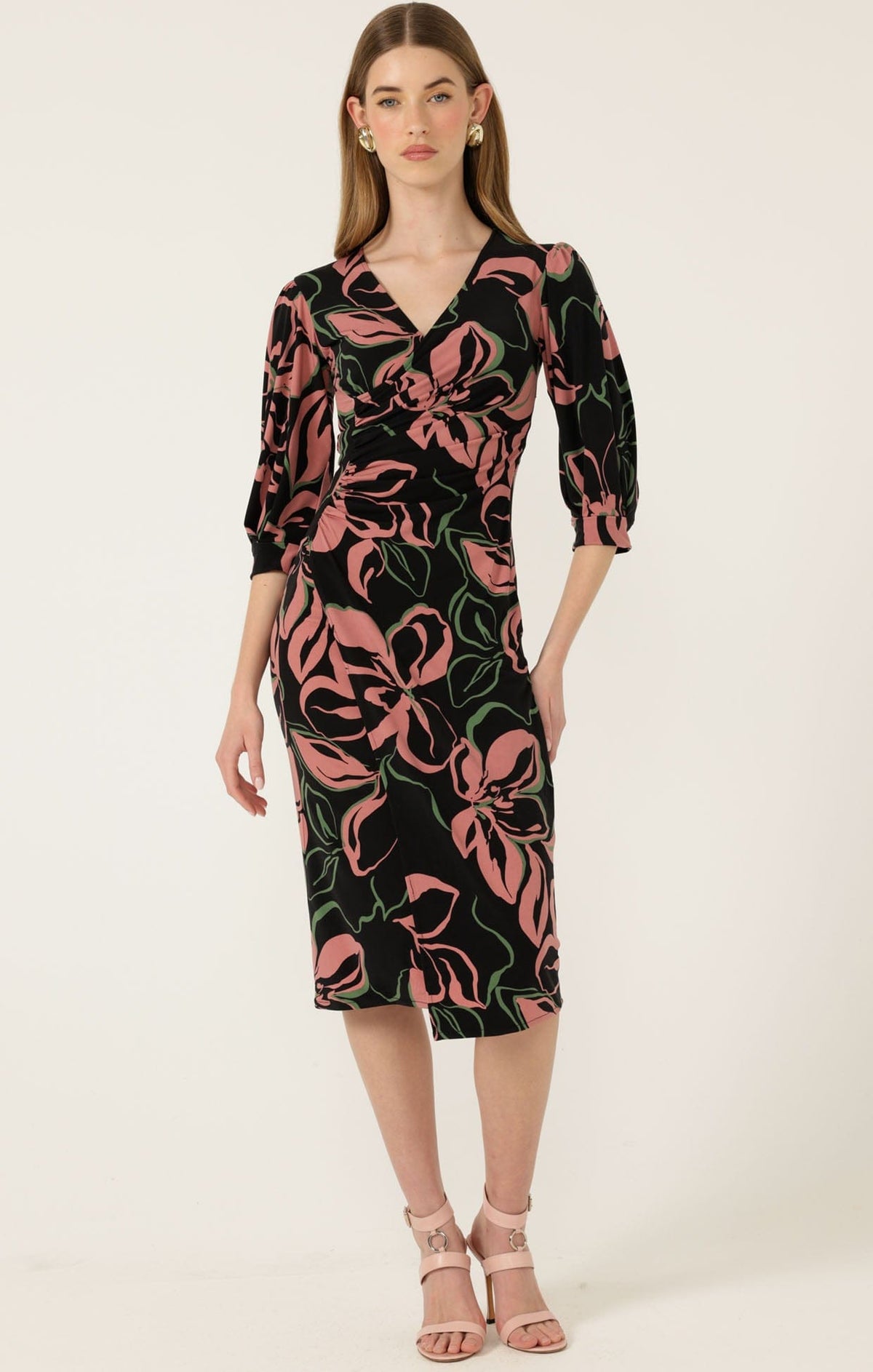 Allegra Faux Wrap Dress by Sacha Drake - image 3
