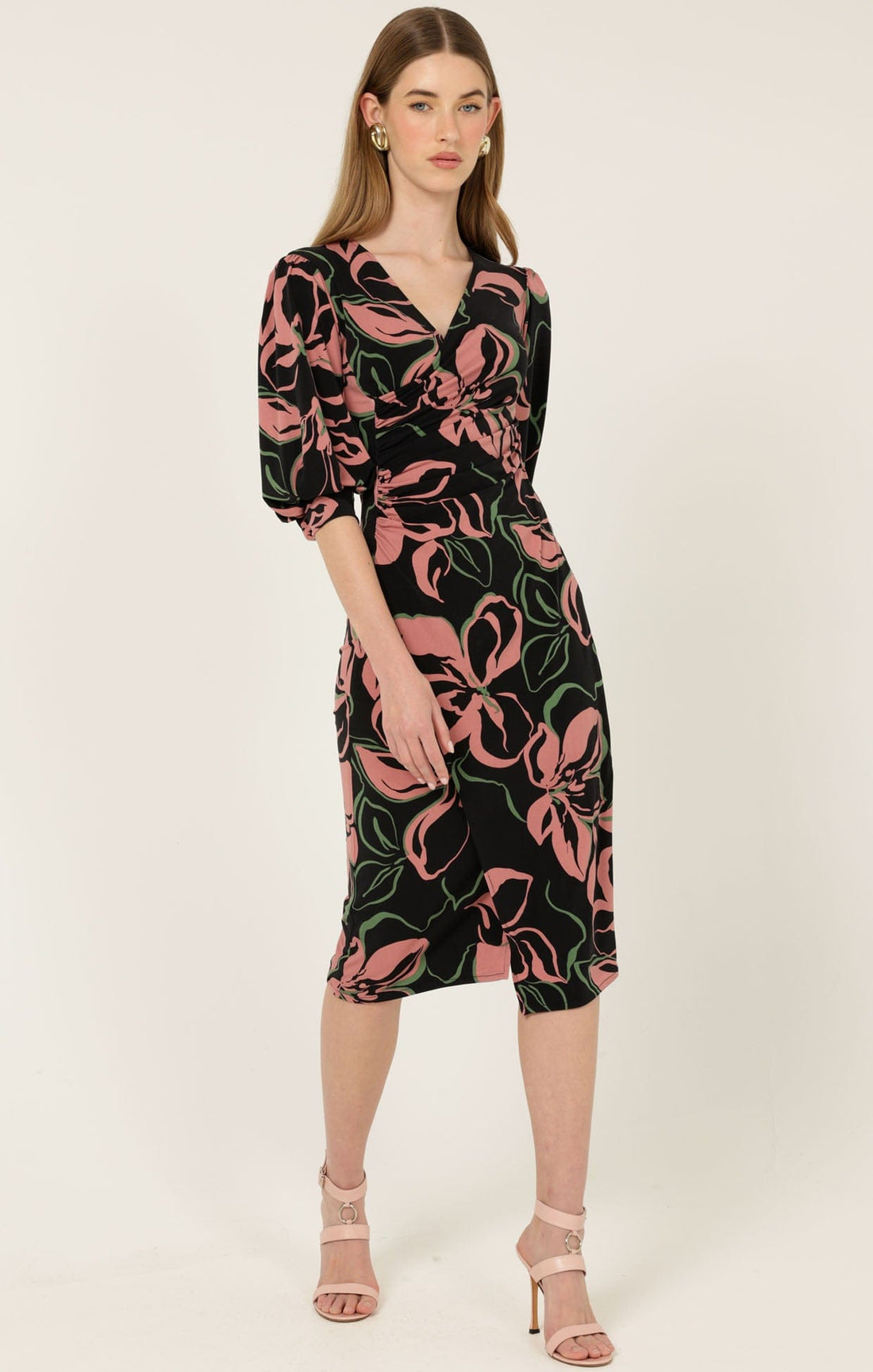 Allegra Faux Wrap Dress by Sacha Drake