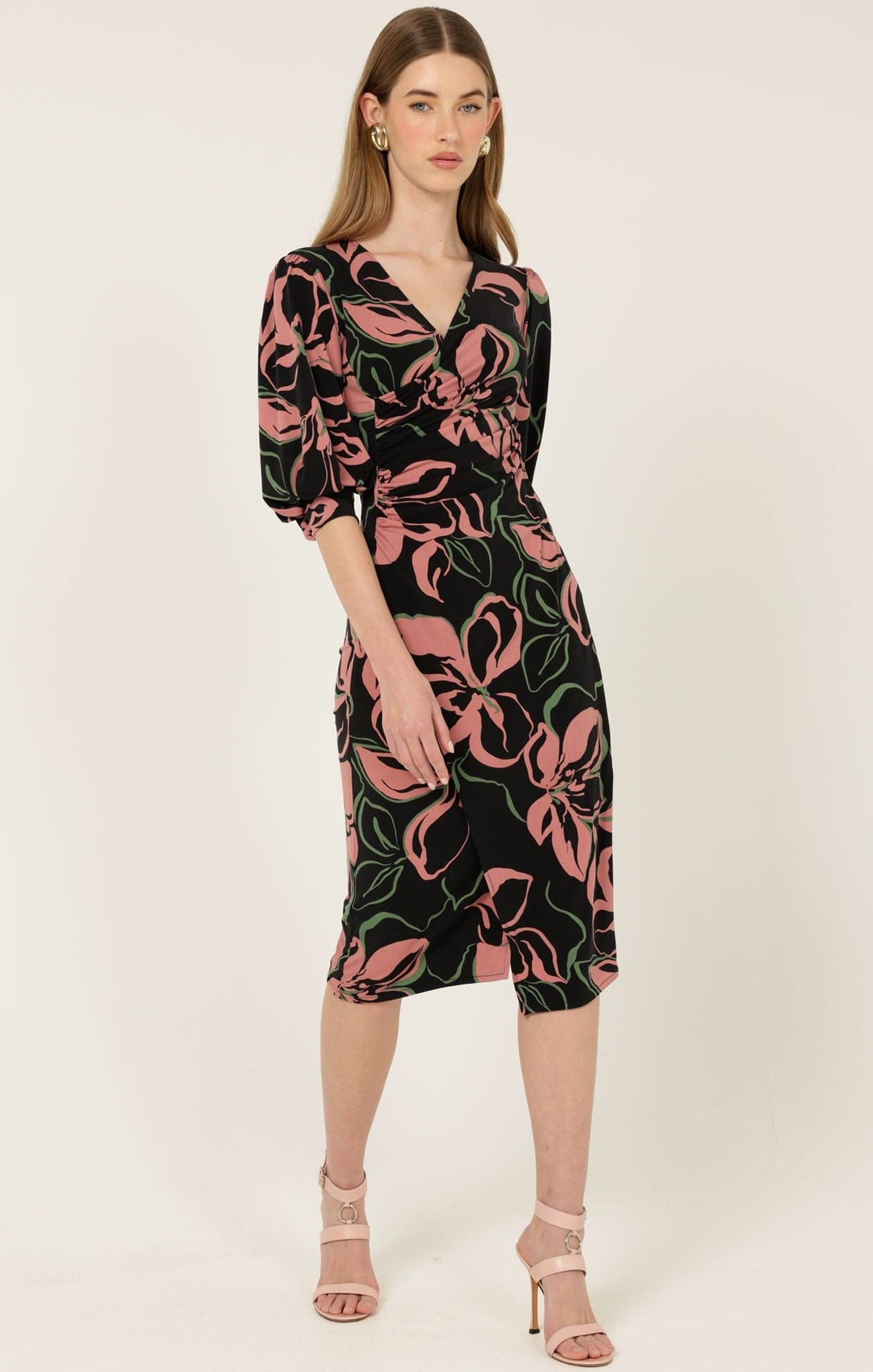 Allegra Faux Wrap Dress by Sacha Drake