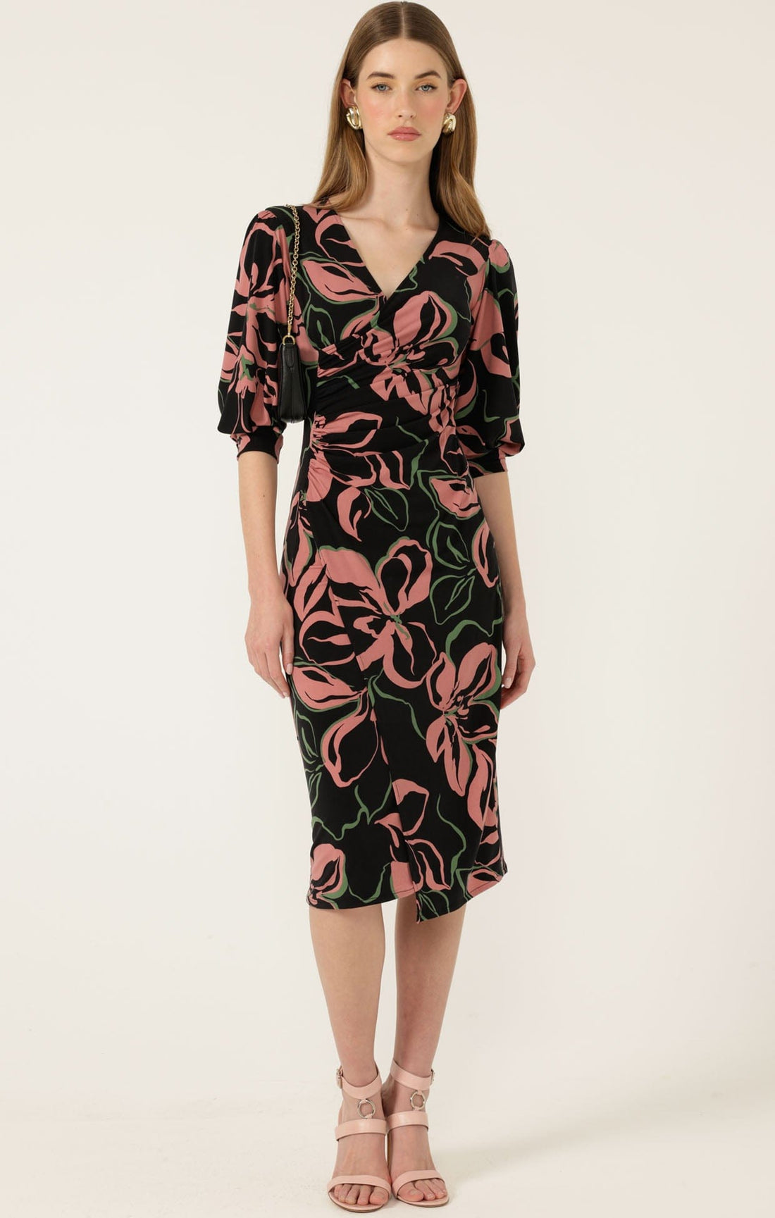 Allegra Faux Wrap Dress by Sacha Drake