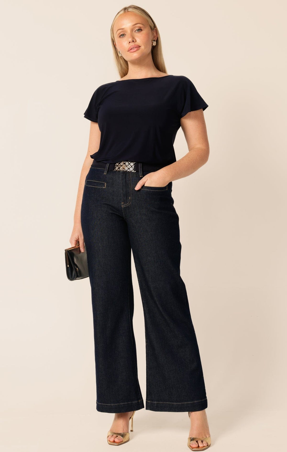 Analia Top In Navy by Sacha Drake - image 3
