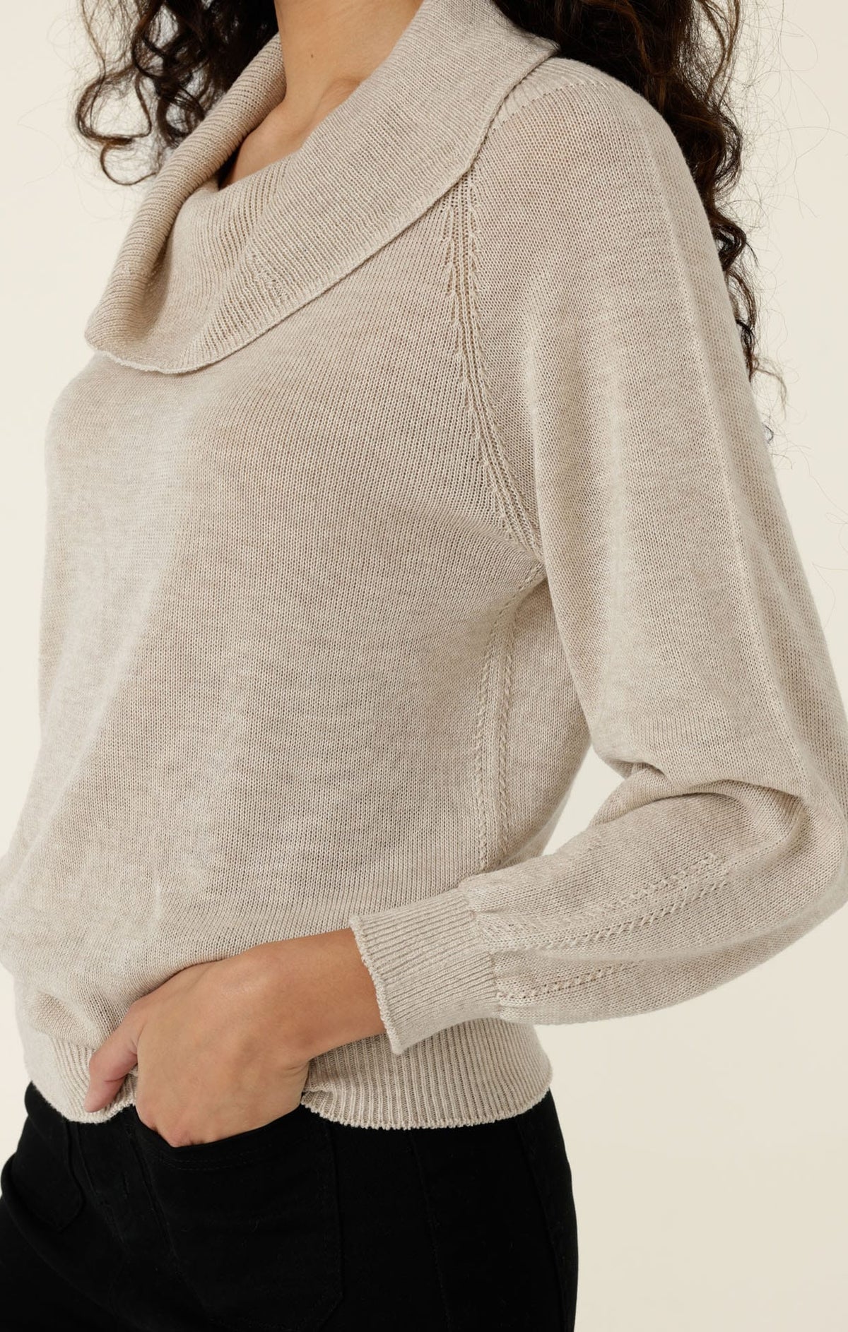 Andrena Knit Top In Oatmeal by Sacha Drake - image 6