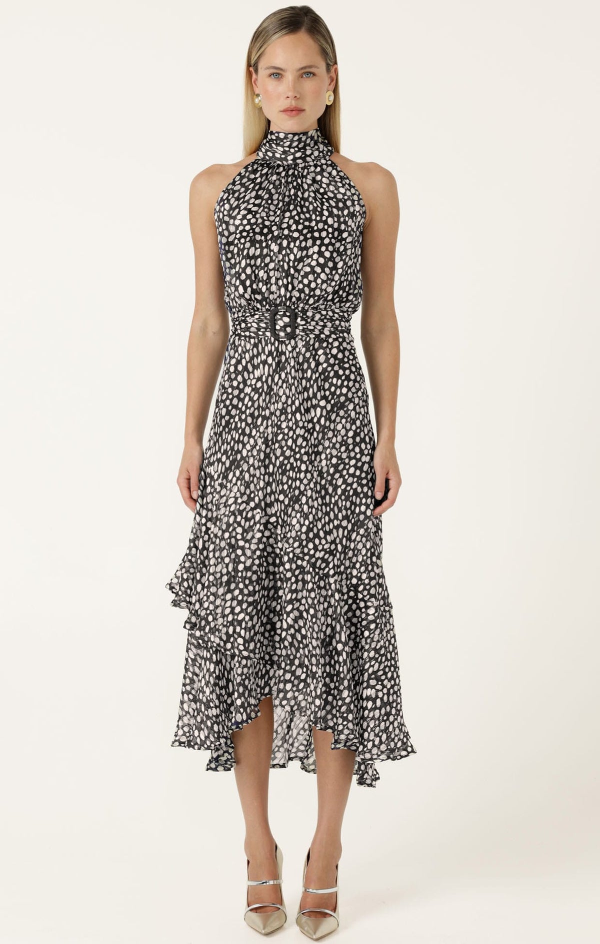 Austen Dress In Black White by Sacha Drake - image 4