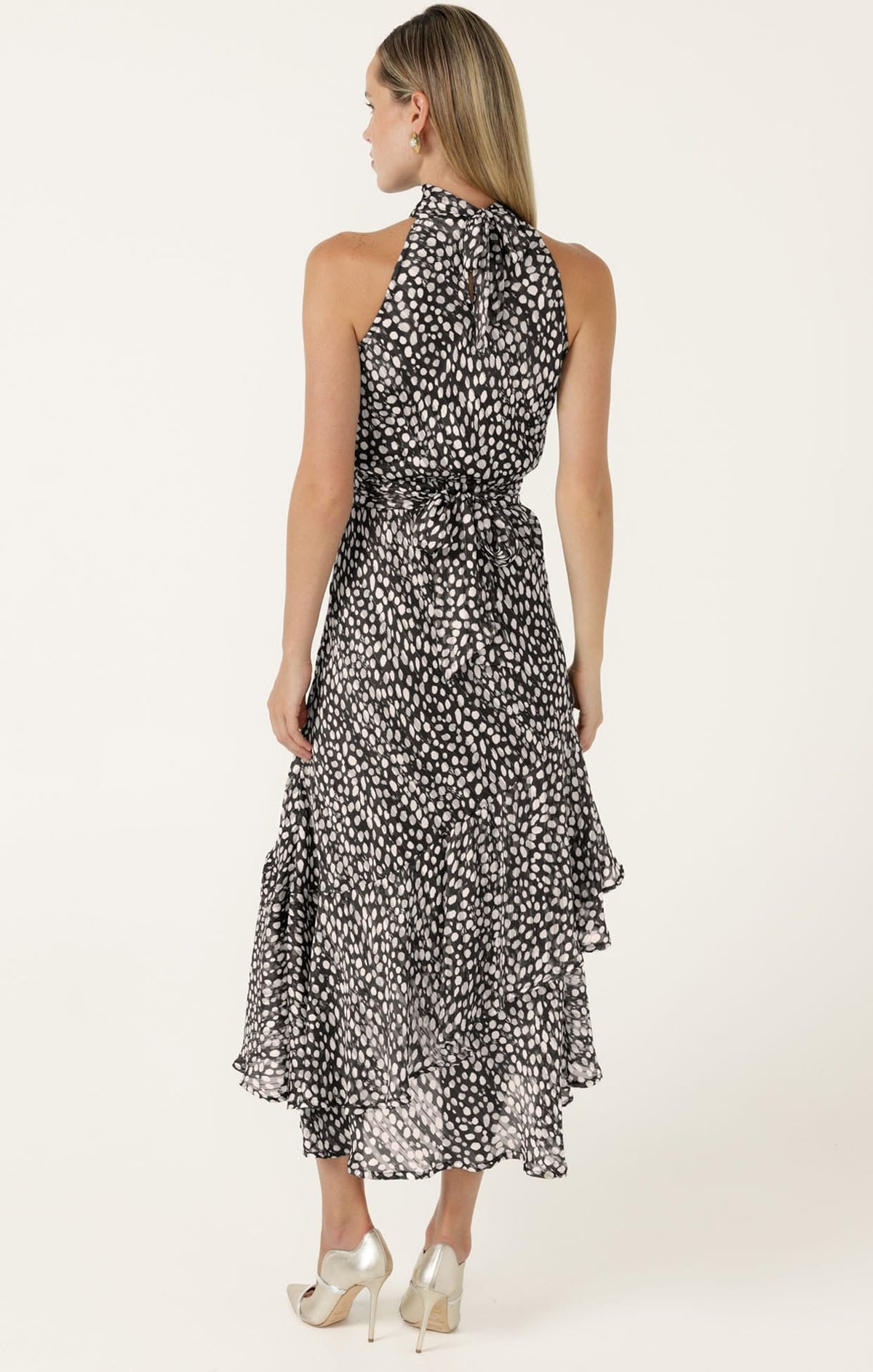 Austen Dress In Black White by Sacha Drake - image 6