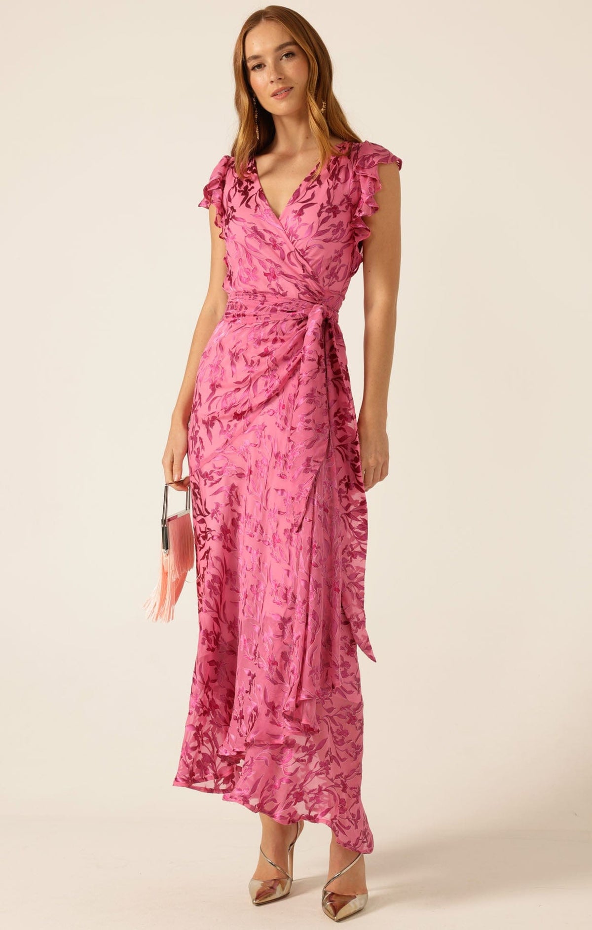 Bella Rose Maxi Wrap Dress by Sacha Drake - image 4