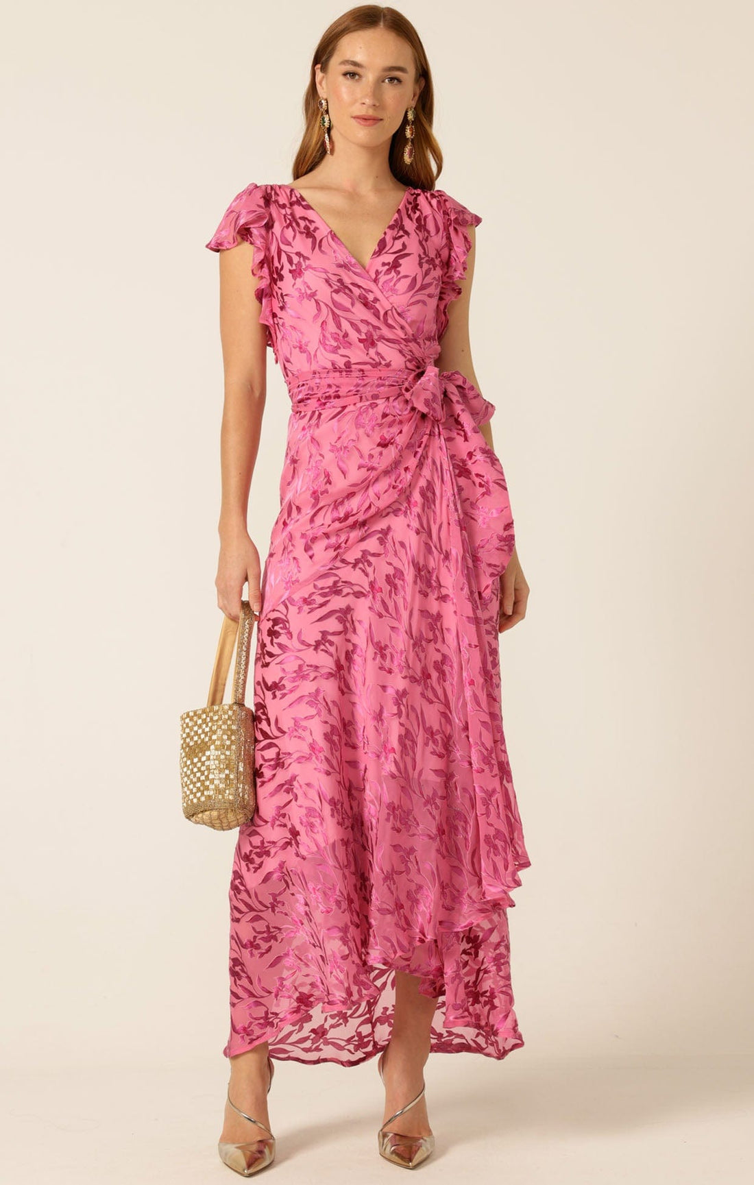 Bella Rose Maxi Wrap Dress by Sacha Drake