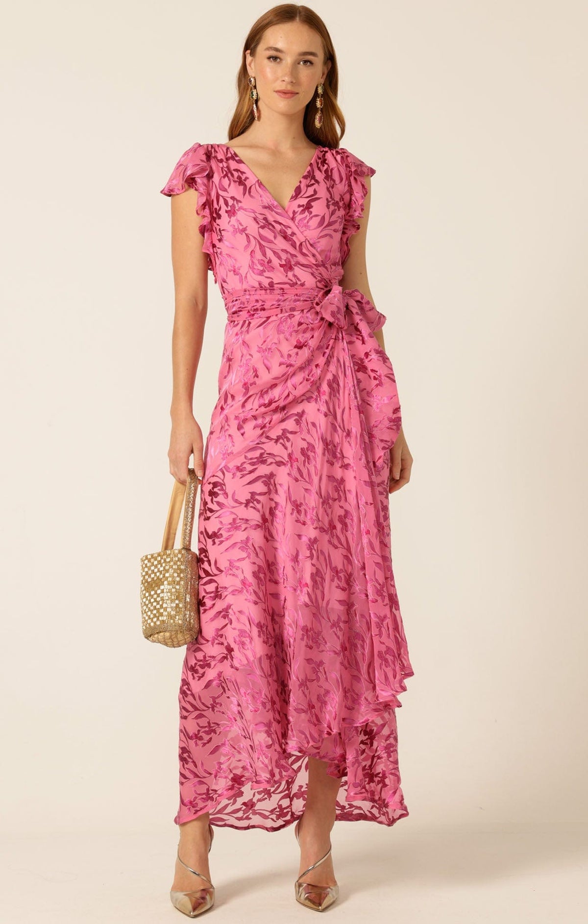 Bella Rose Maxi Wrap Dress by Sacha Drake