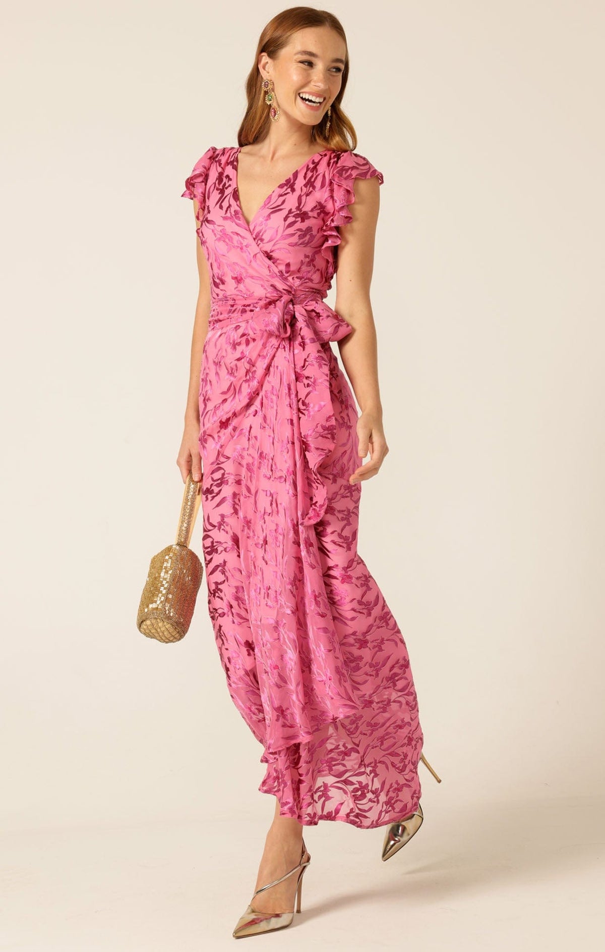 Bella Rose Maxi Wrap Dress by Sacha Drake - image 8
