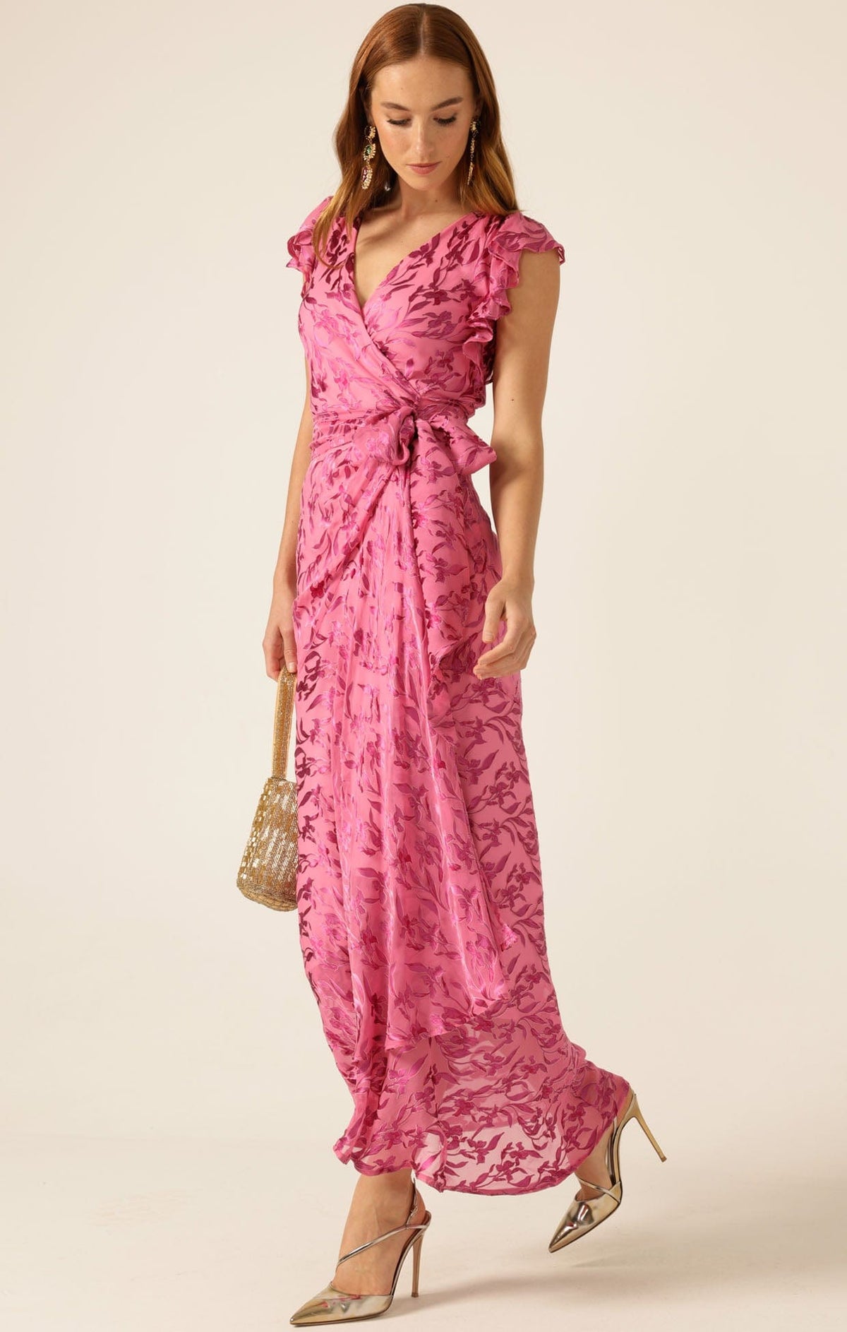 Bella Rose Maxi Wrap Dress by Sacha Drake - image 5