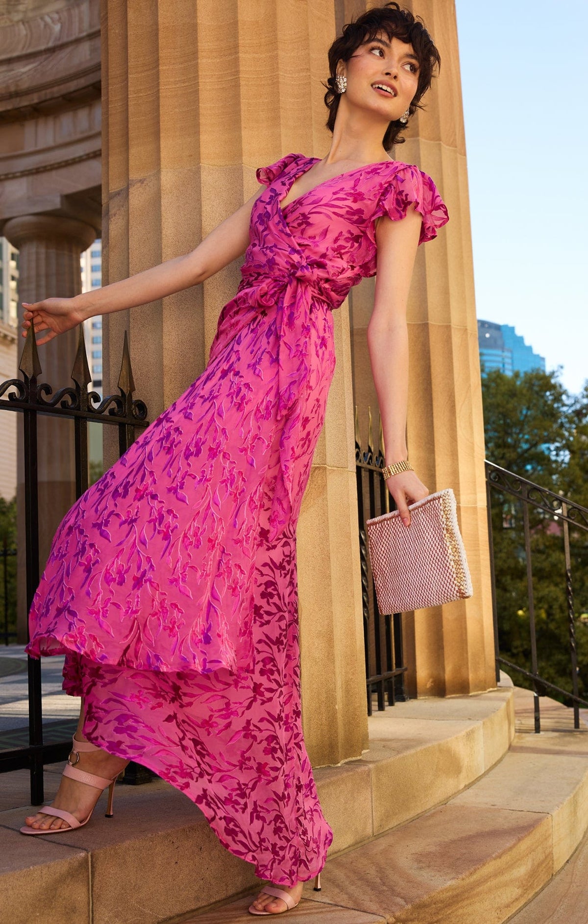 Bella Rose Maxi Wrap Dress by Sacha Drake - image 7