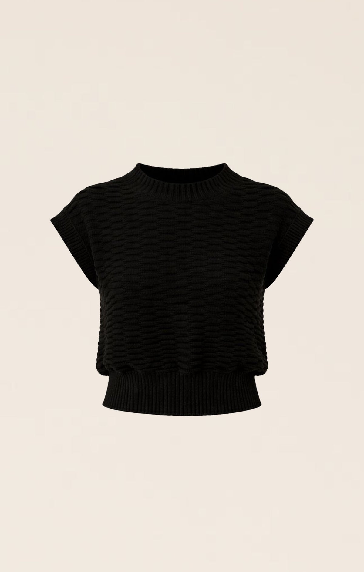 Bubble Knit Top In Black by Sacha Drake - image 8