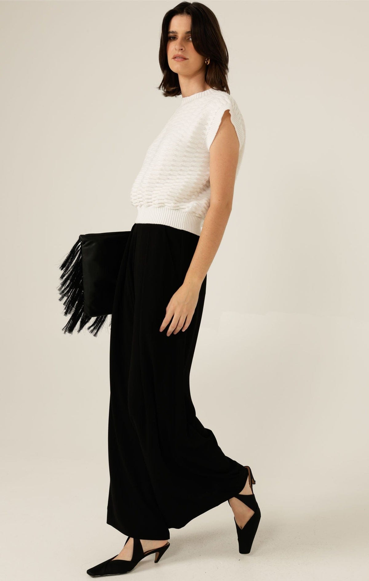 Bubble Knit Top In Ivory by Sacha Drake - image 7