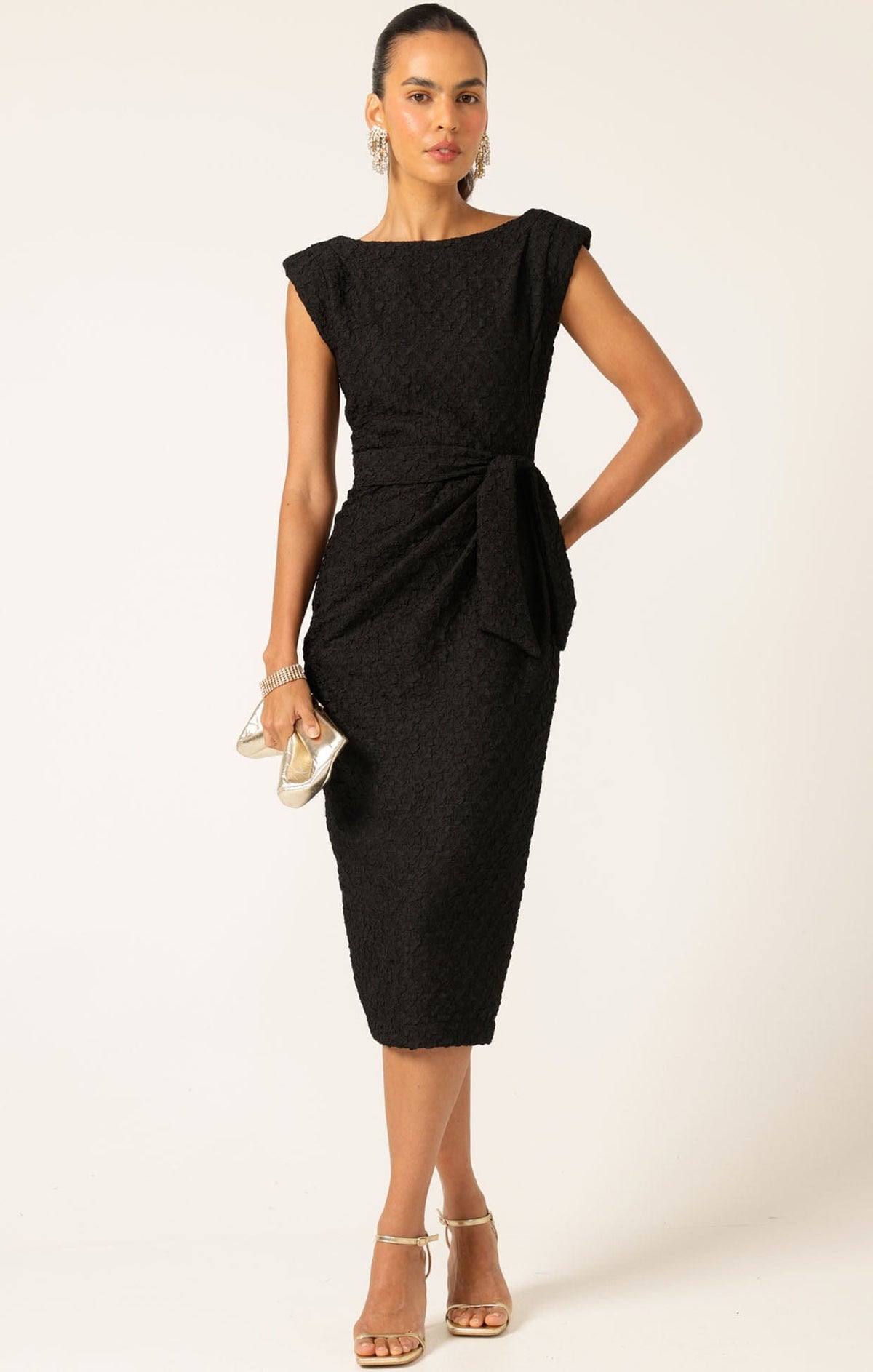 Sofia Dress In Black by Sacha Drake - image 2