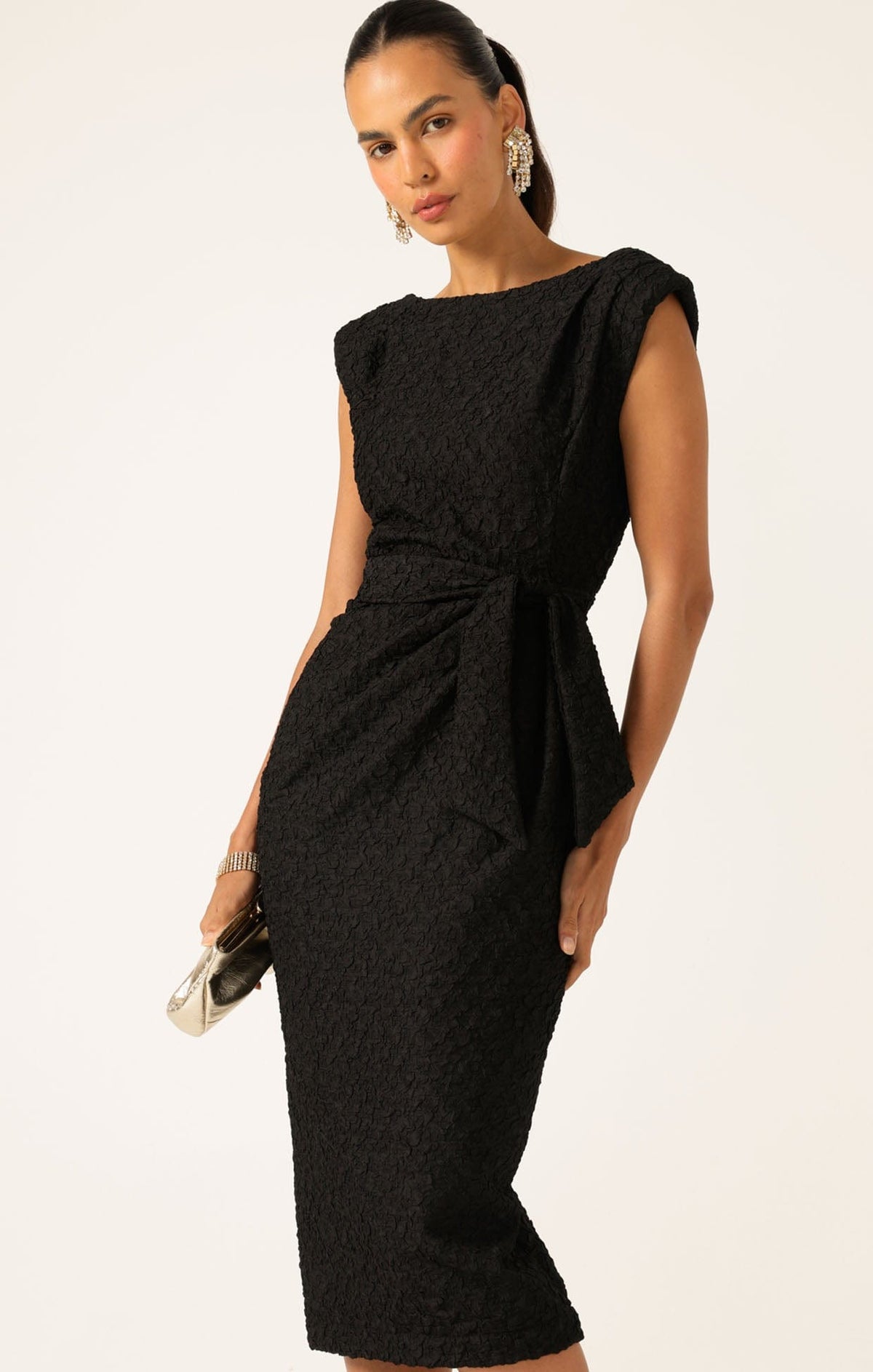 Sofia Dress In Black by Sacha Drake - image 7