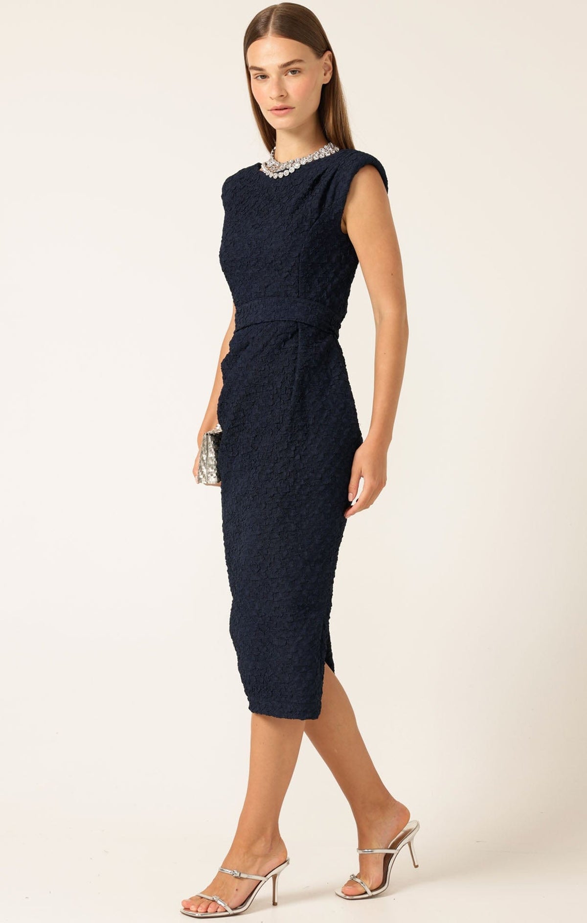 Sofia Dress In Navy by Sacha Drake - image 5