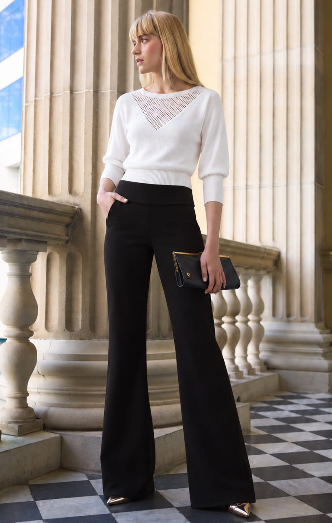 Classic Trouser In Black by Sacha Drake