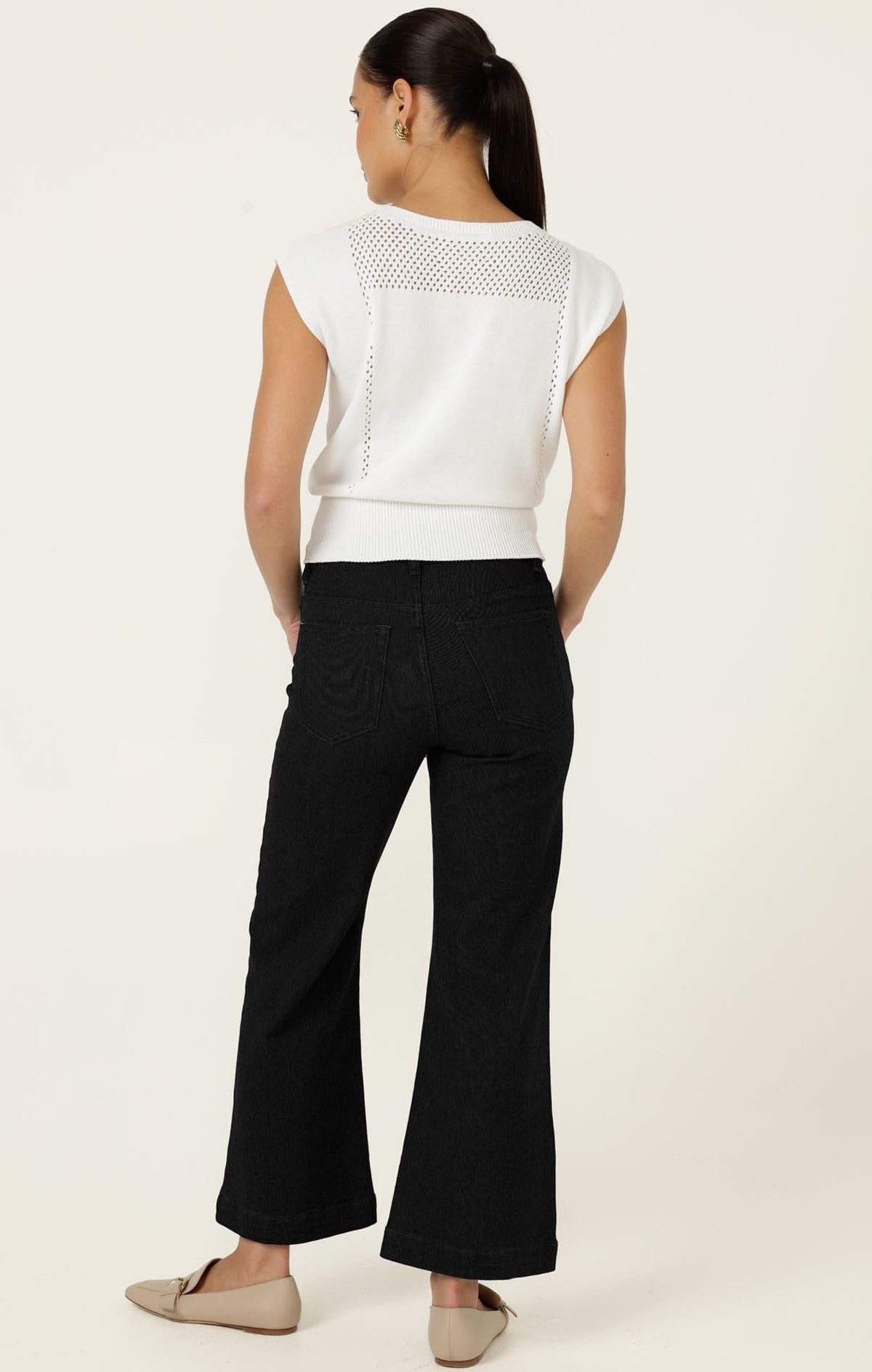 Chloe Knit Top In White by Sacha Drake - image 8