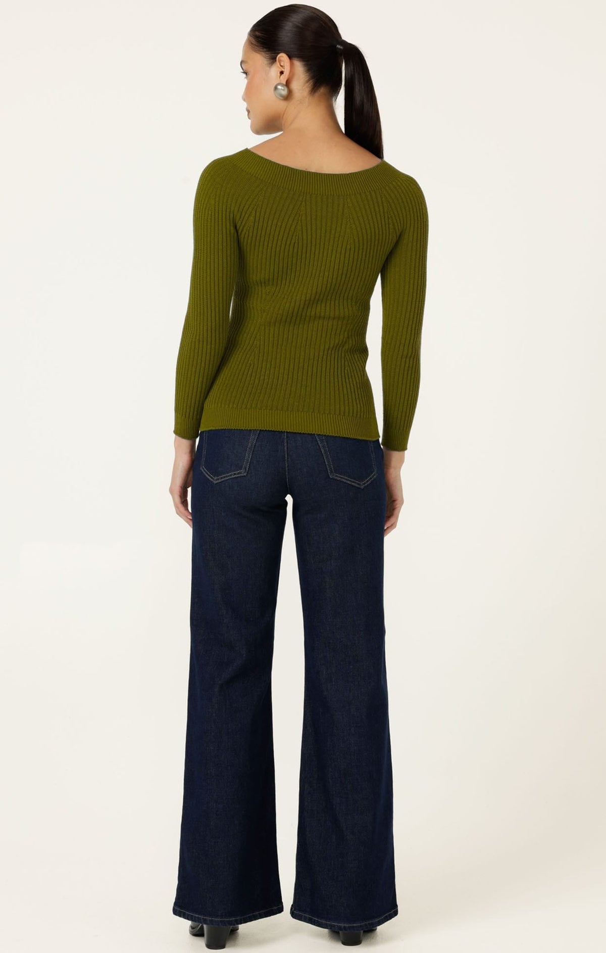 Claire Knit In Olive by Sacha Drake - image 8