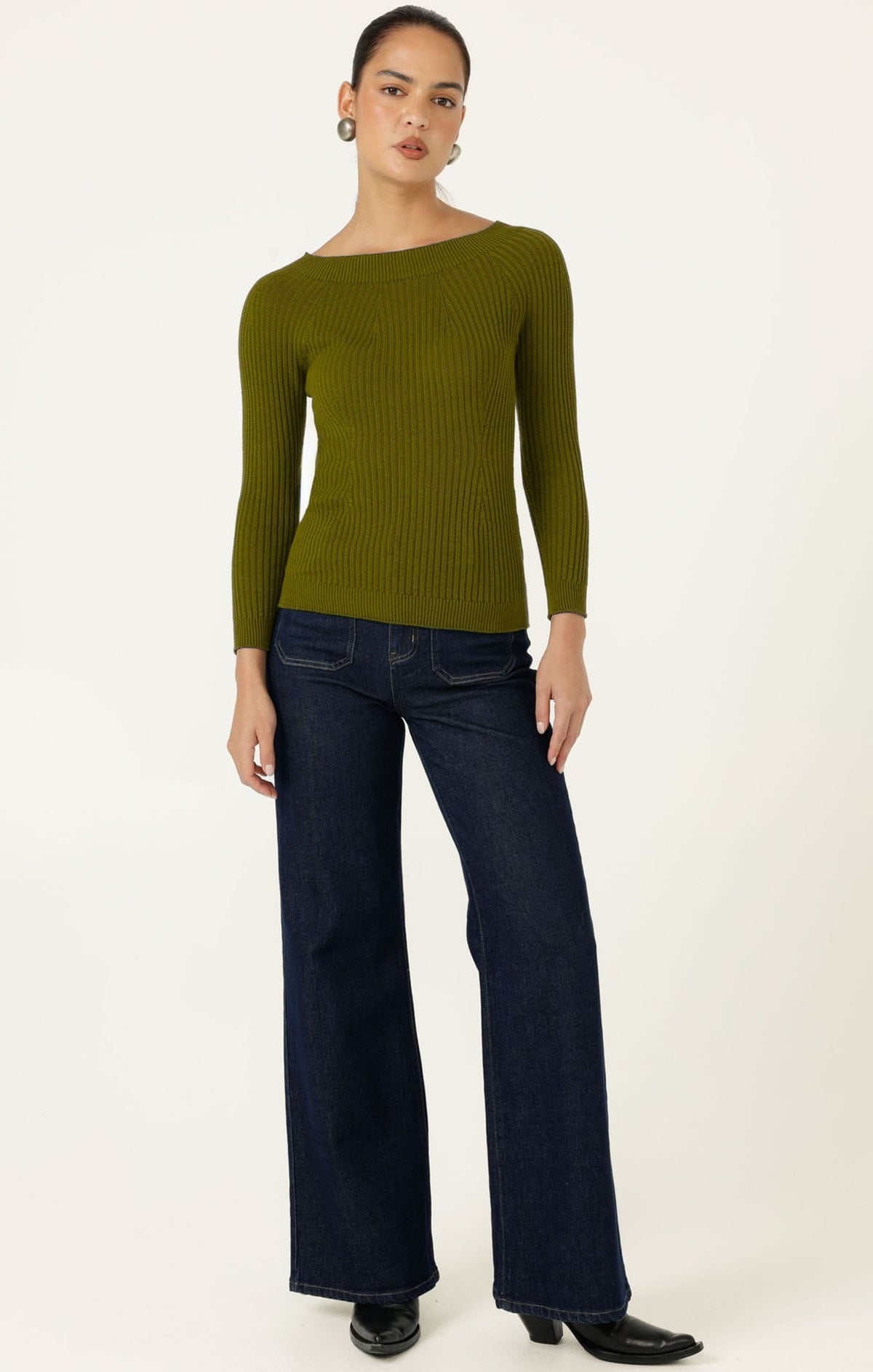 Claire Knit In Olive by Sacha Drake - image 6