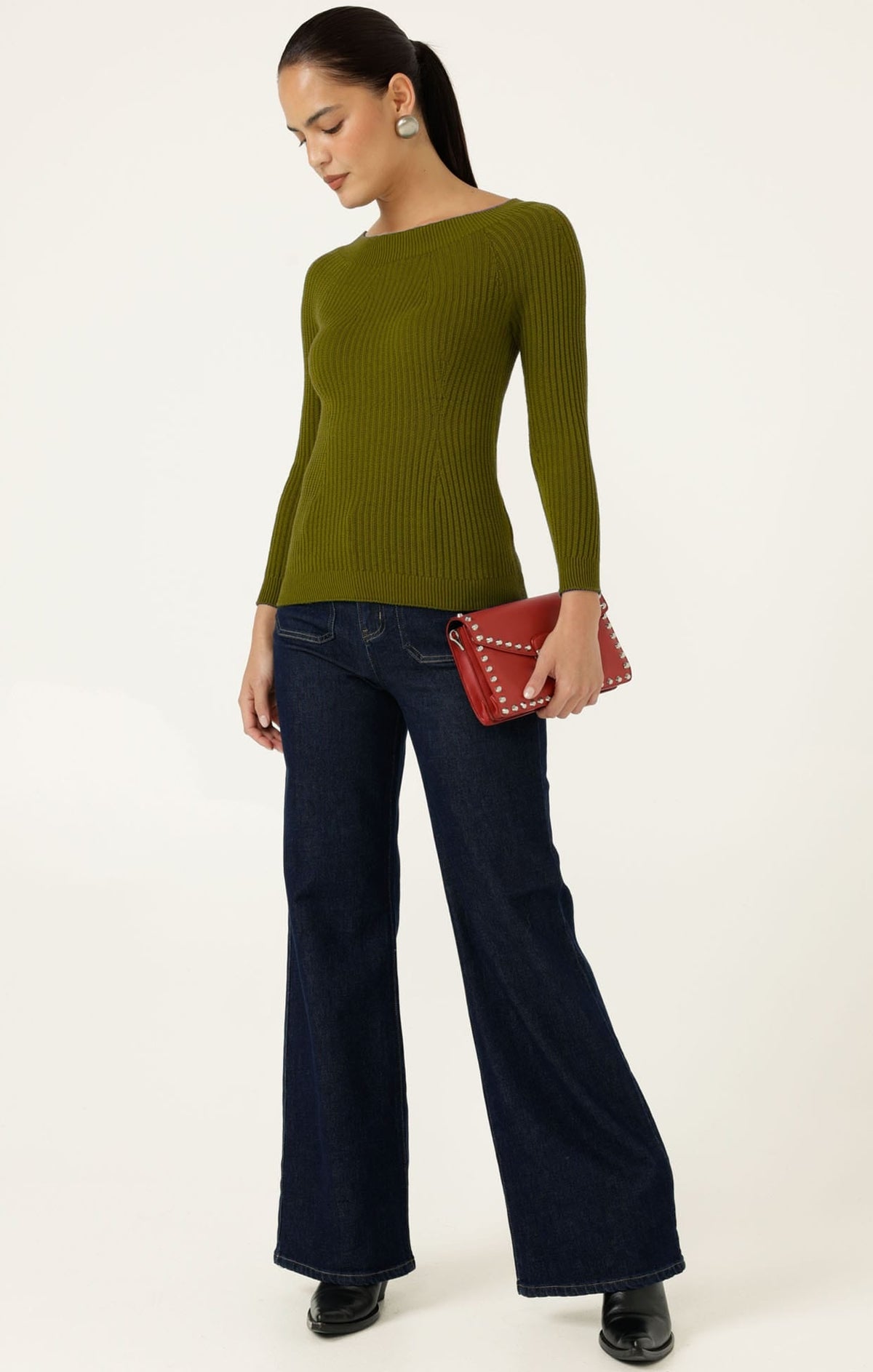 Claire Knit In Olive by Sacha Drake - image 7