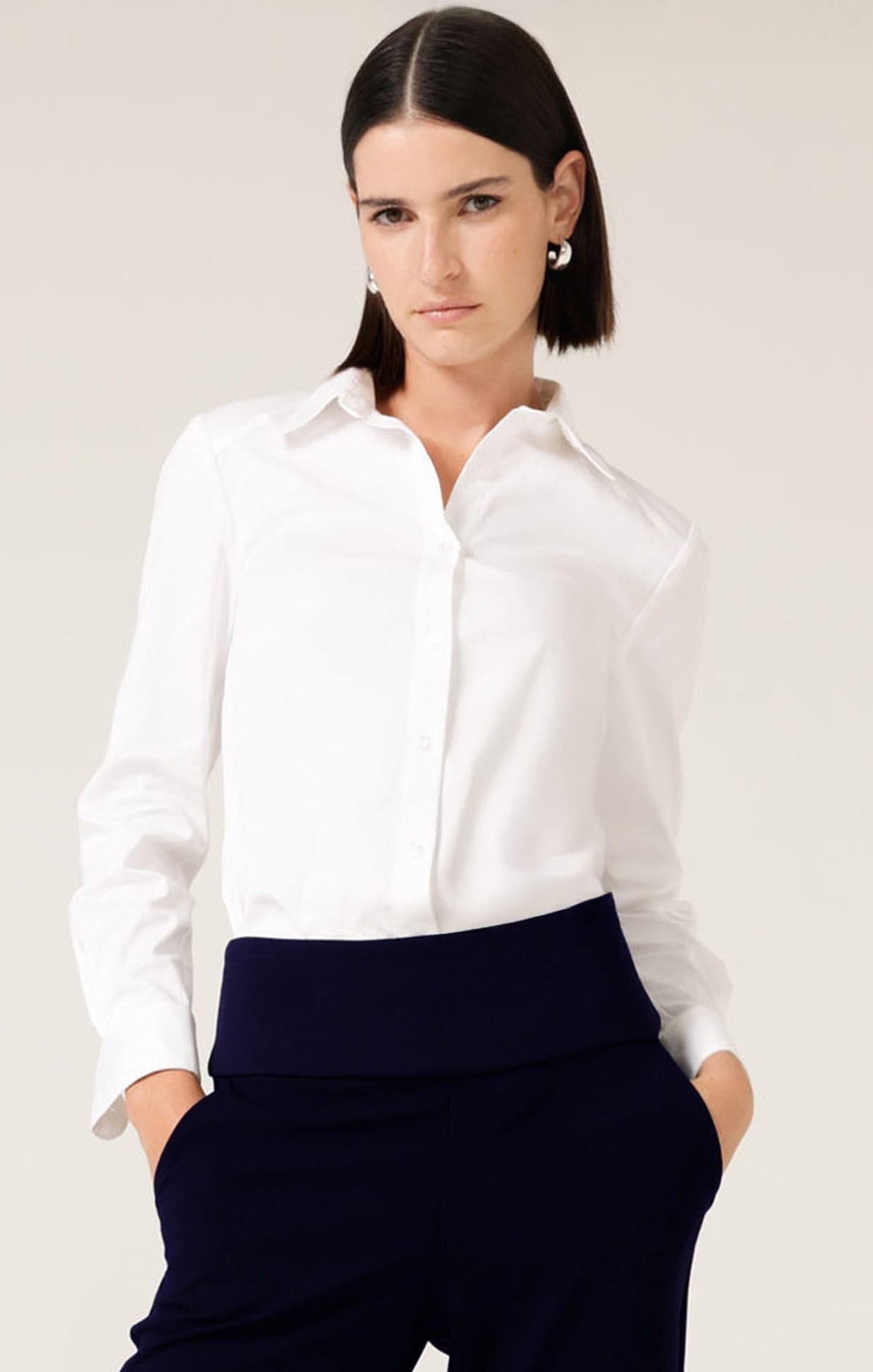 Classic Shirt In White by Sacha Drake
