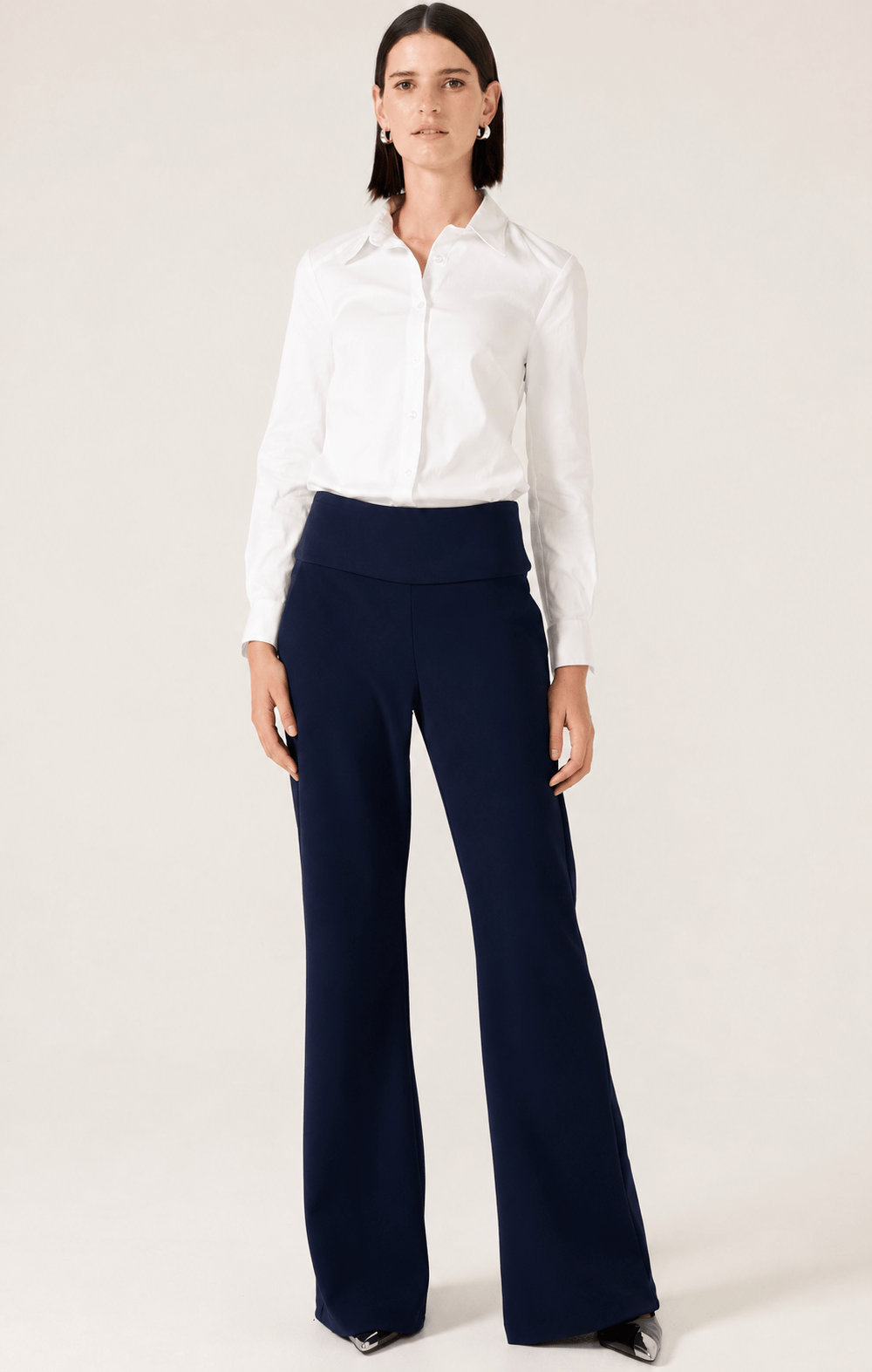Classic Trouser In Navy by Sacha Drake