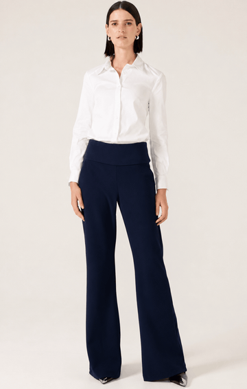 Classic Trouser In Navy by Sacha Drake