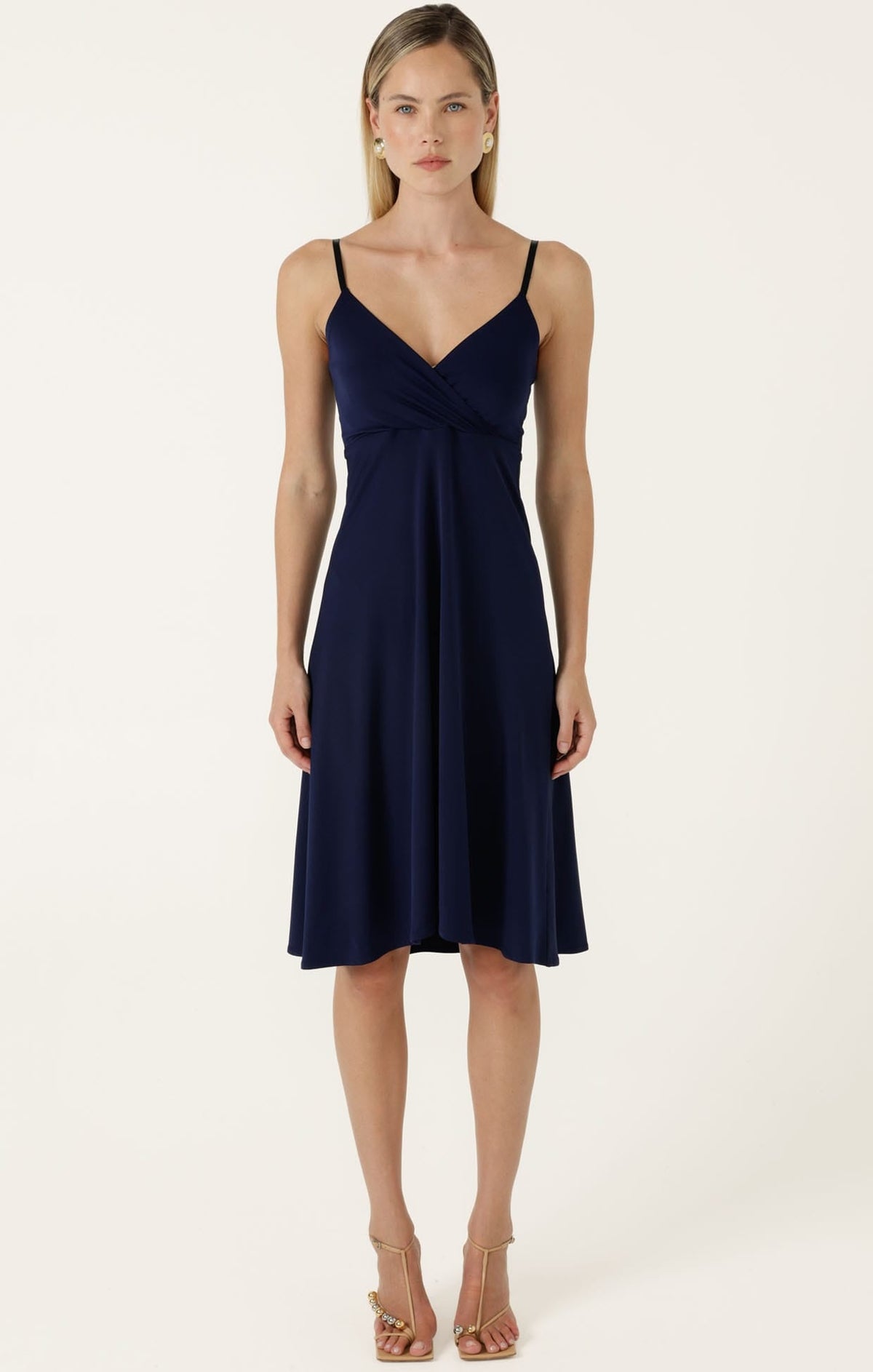 Cloudland Wrap Dress In Navy White Spot by Sacha Drake - image 8
