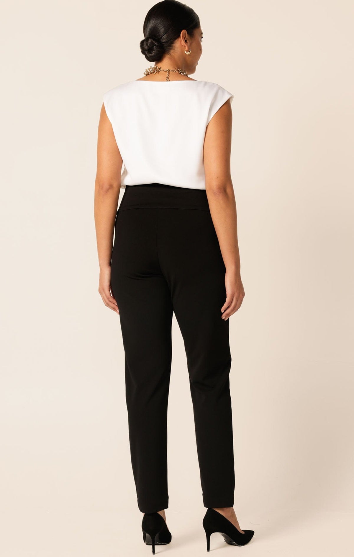Tapered Leg Pant In Black by Sacha Drake - image 8