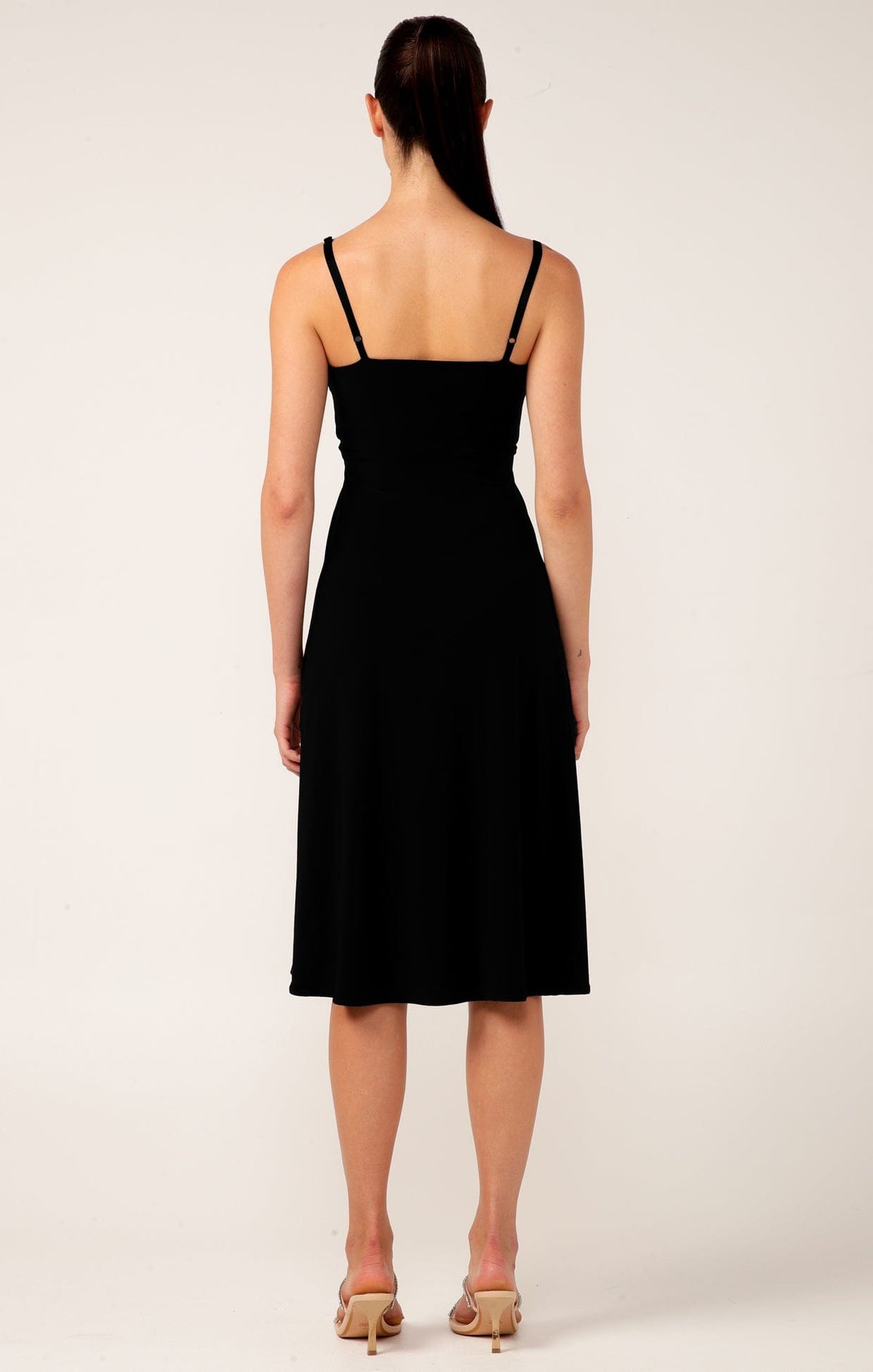 Cross Over Slip Dress In Black by Sacha Drake - image 4