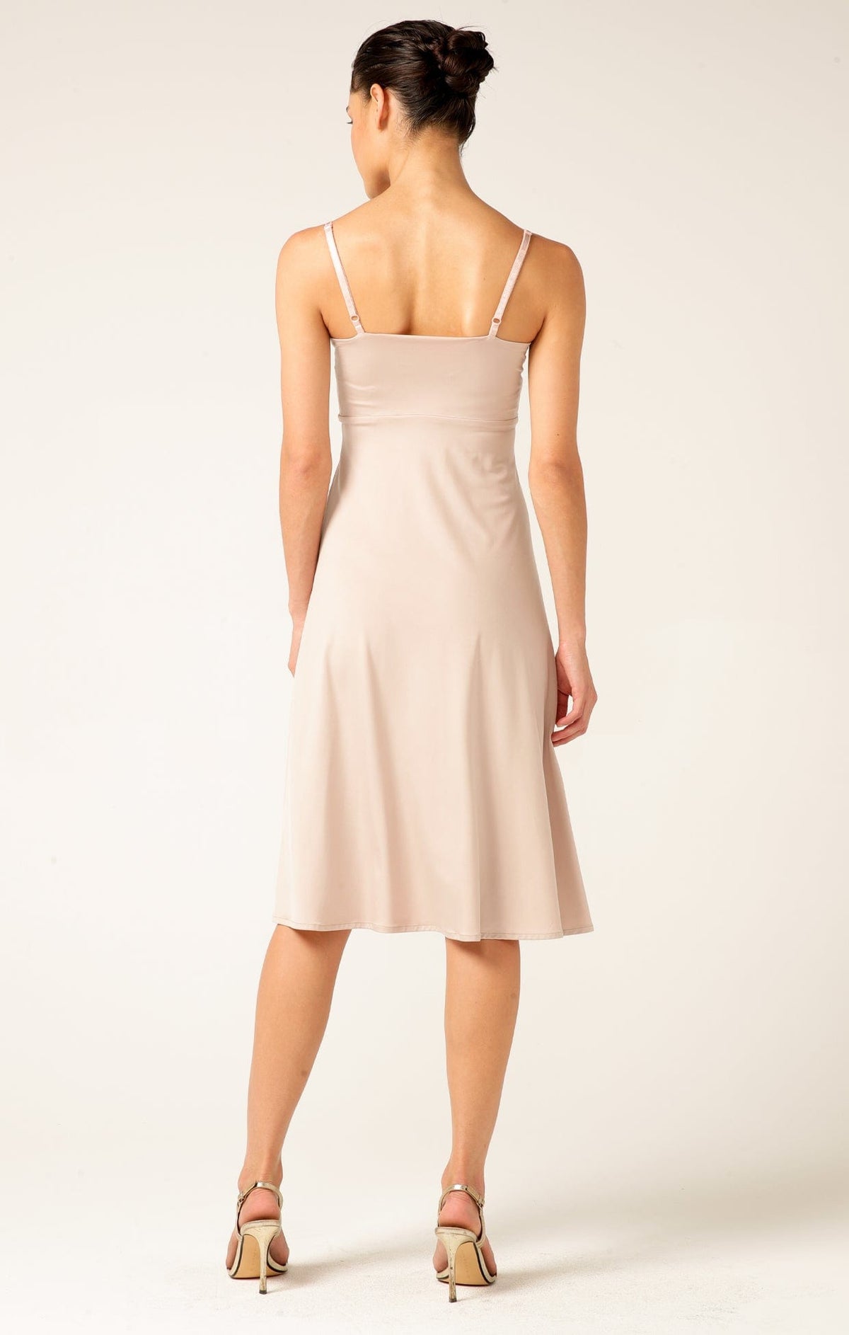 Cross Over Slip Dress In Nude by Sacha Drake - image 3