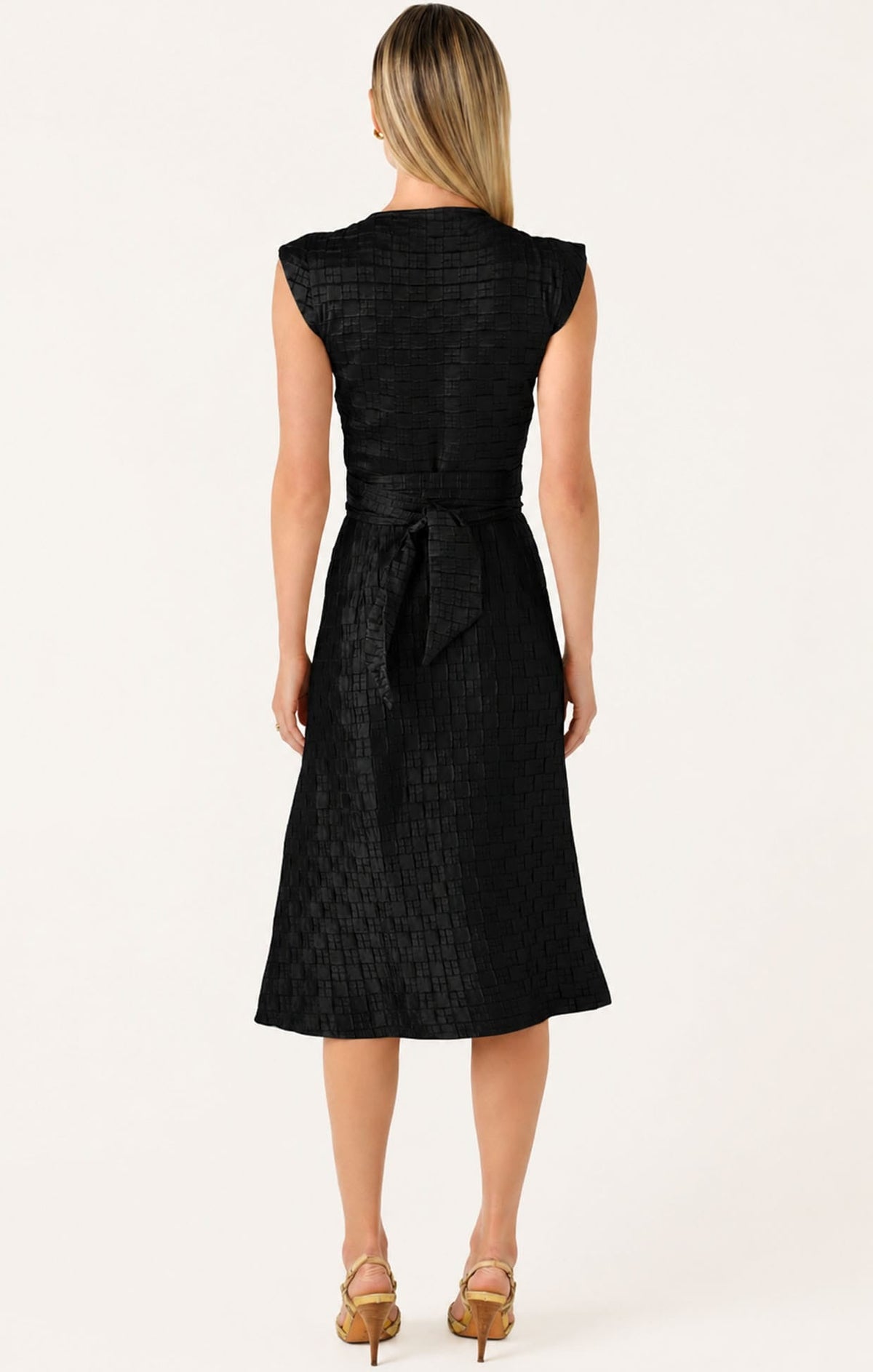 Crown Wrap Dress In Black by Sacha Drake - image 6