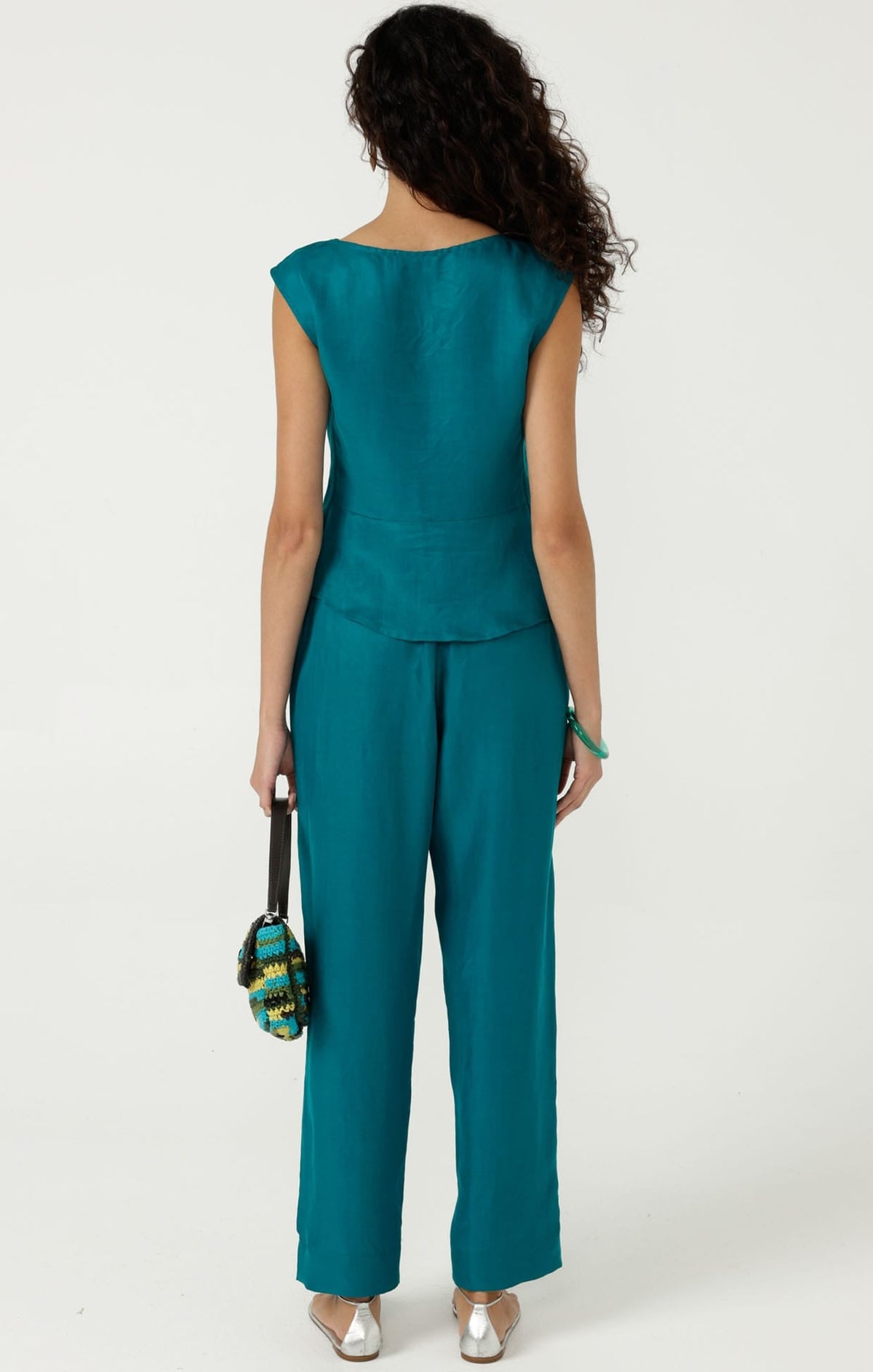 Cyprus Top In Peacock by Sacha Drake - image 7