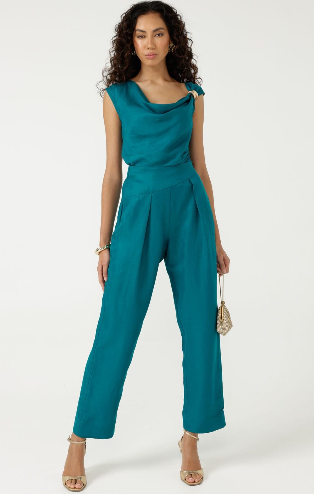 Corfu Pant In Peacock by Sacha Drake - image 6