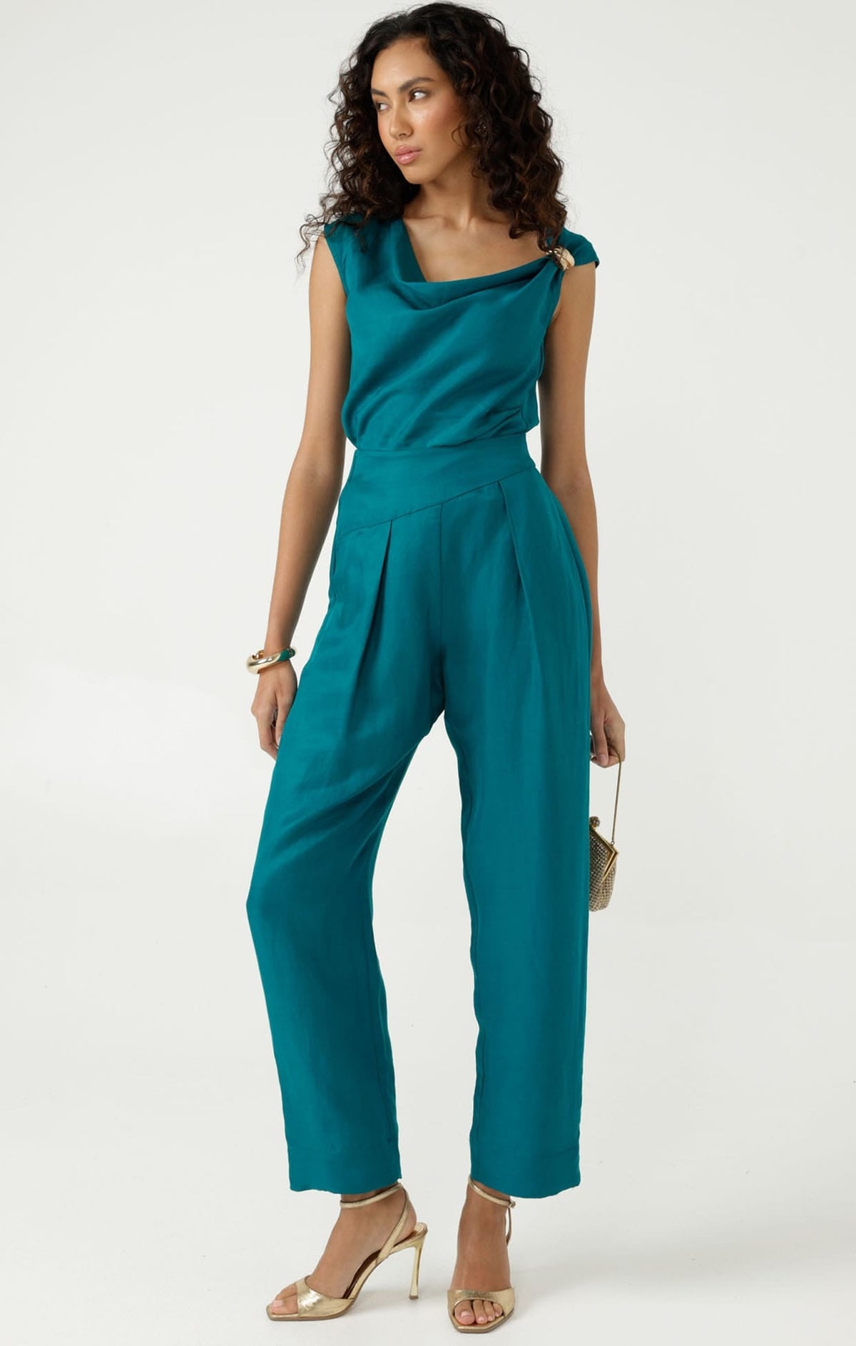 Corfu Pant In Peacock by Sacha Drake - image 5