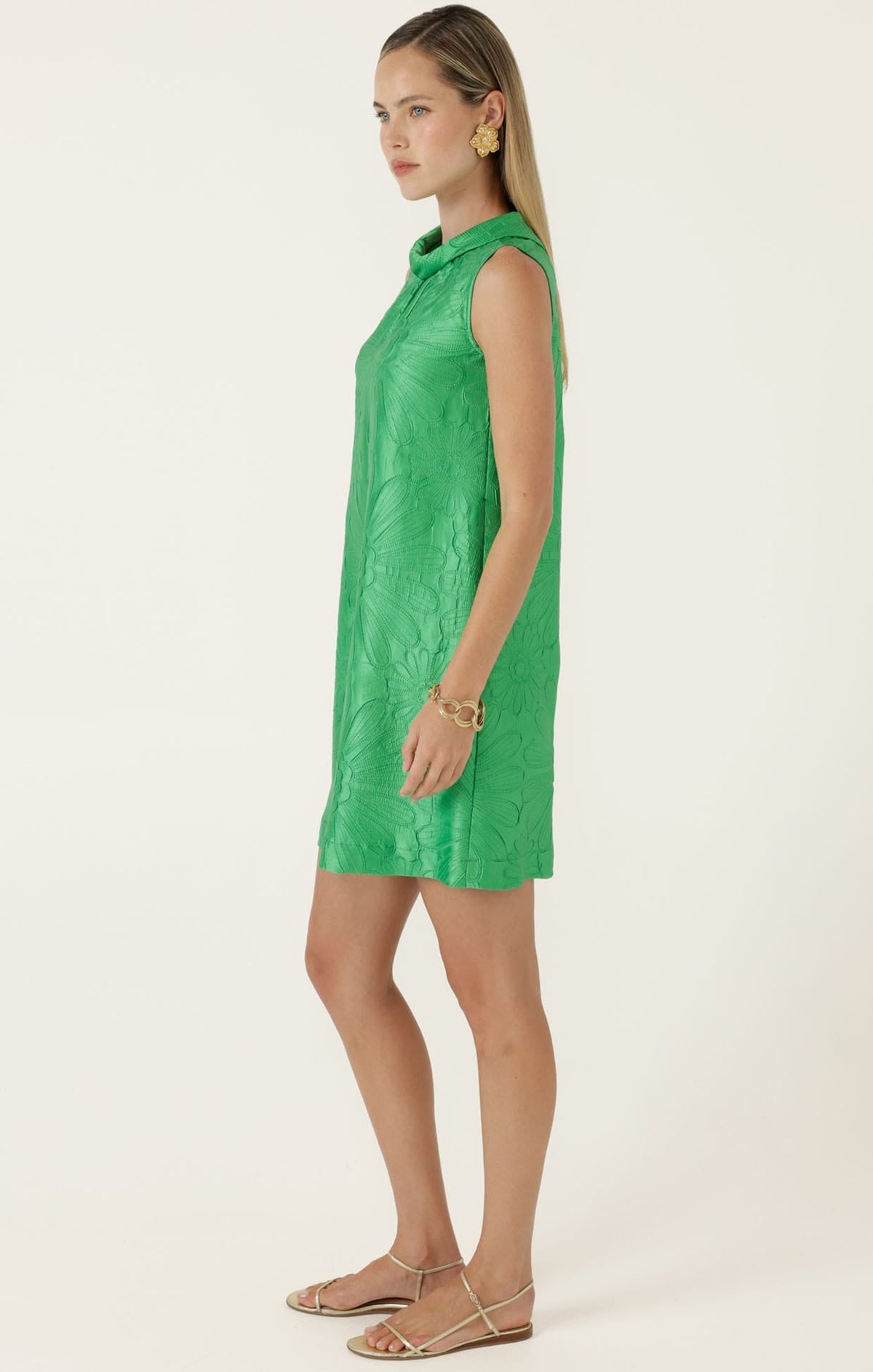 Daisy Shift Dress  In Green by Sacha Drake - image 6
