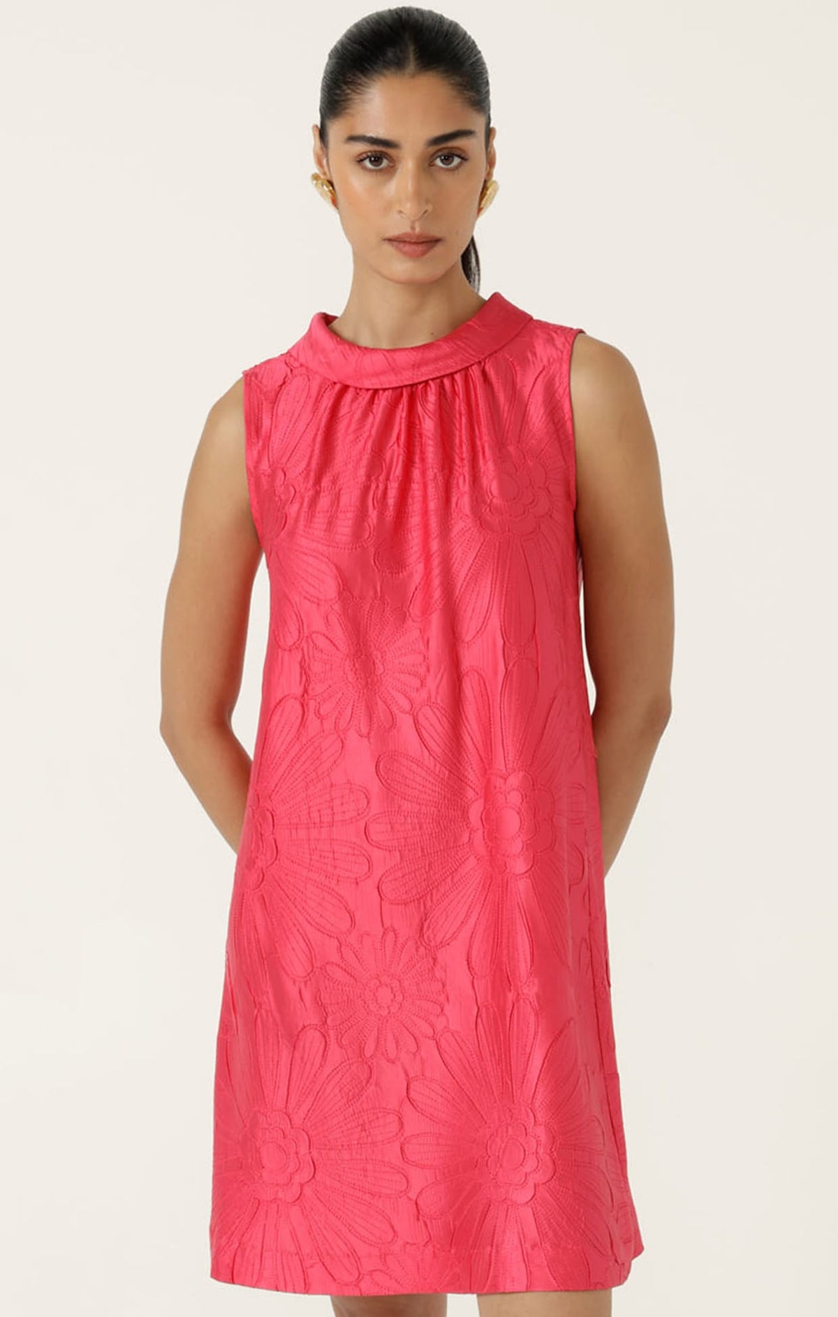 Daisy Shift Dress In Pink by Sacha Drake - image 4