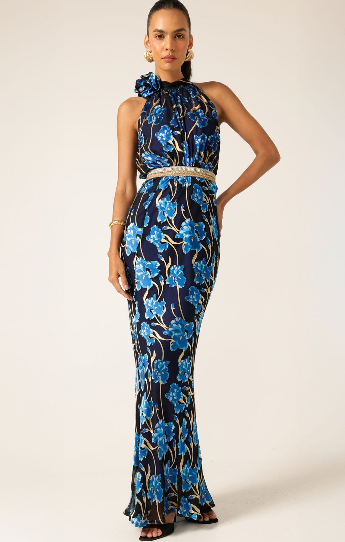 Elea Halter Bias Maxi by Sacha Drake
