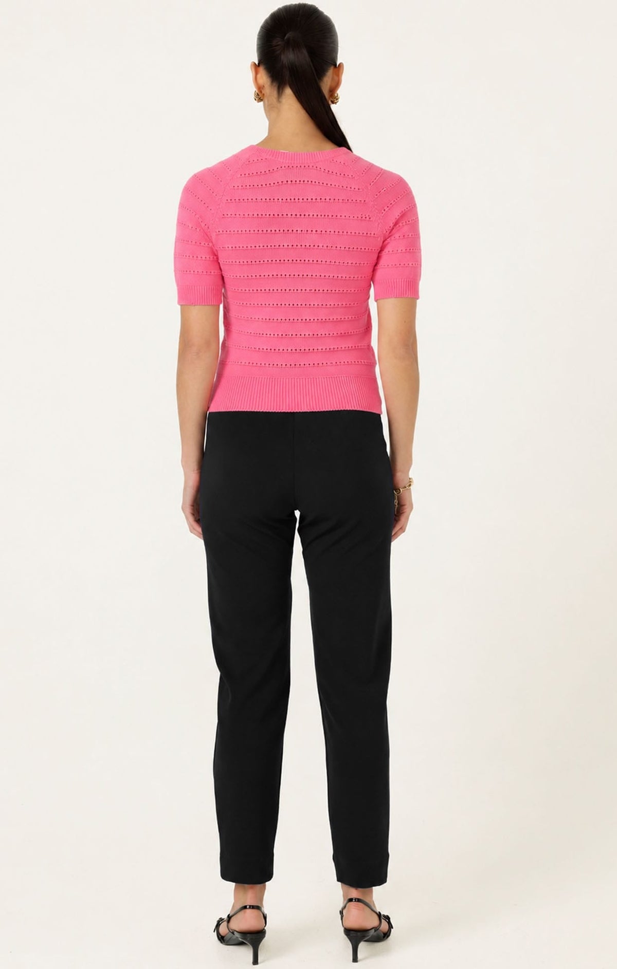 Eyelet Knit Top In Melon by Sacha Drake - image 7
