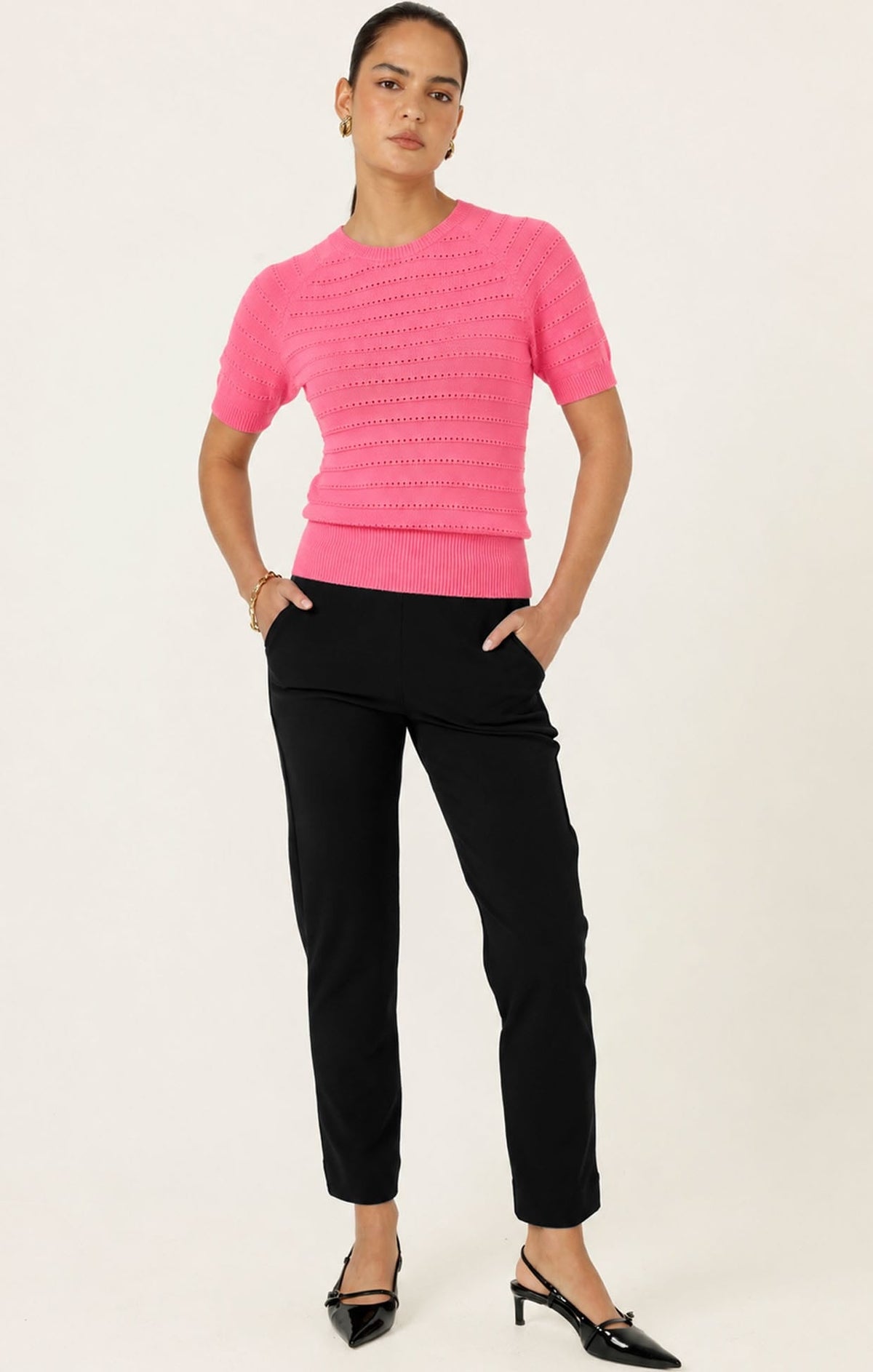 Tapered Leg Pant In Black by Sacha Drake - image 9