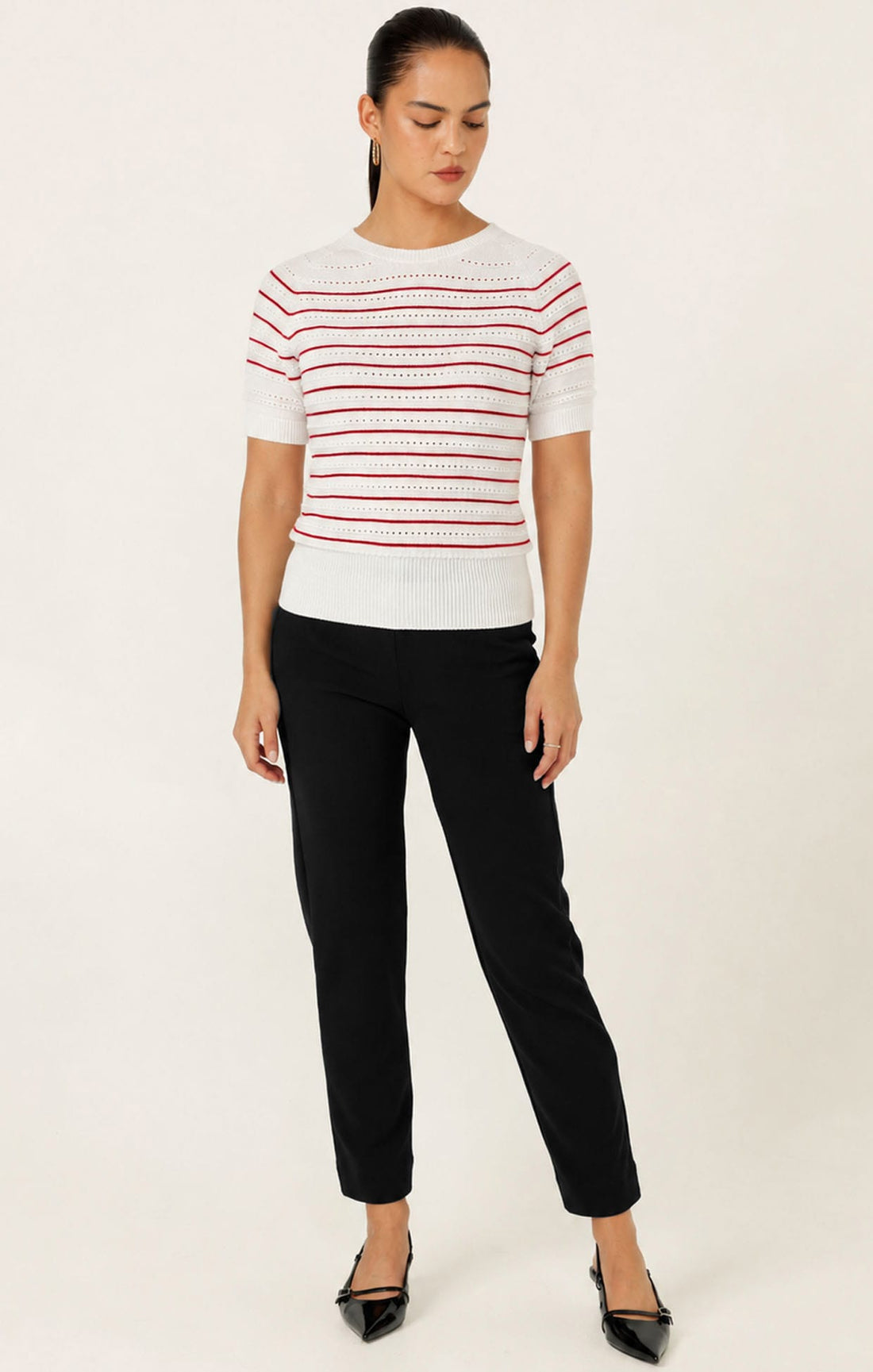 Tapered Leg Pant In Black by Sacha Drake