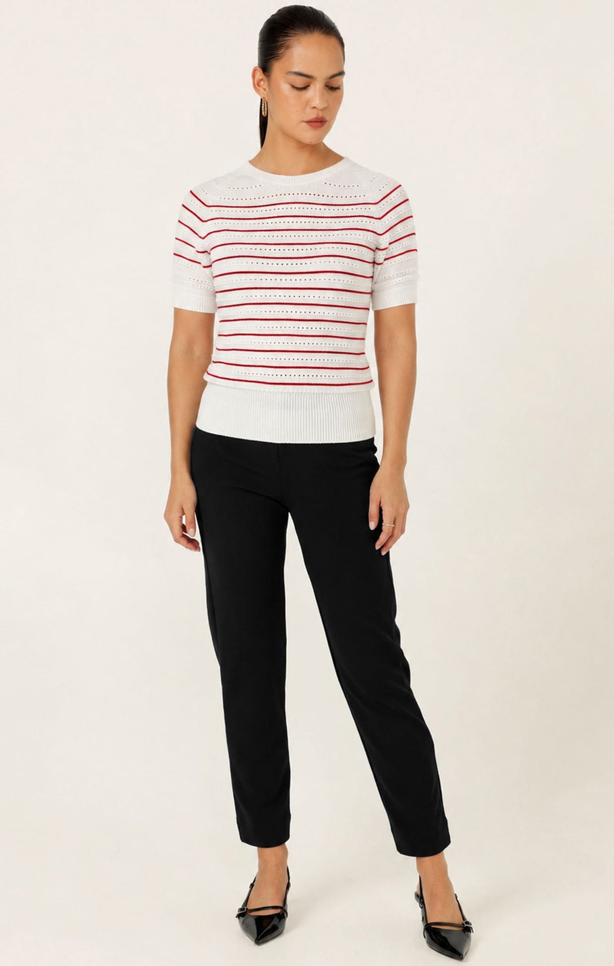 Tapered Leg Pant In Black by Sacha Drake - image 2